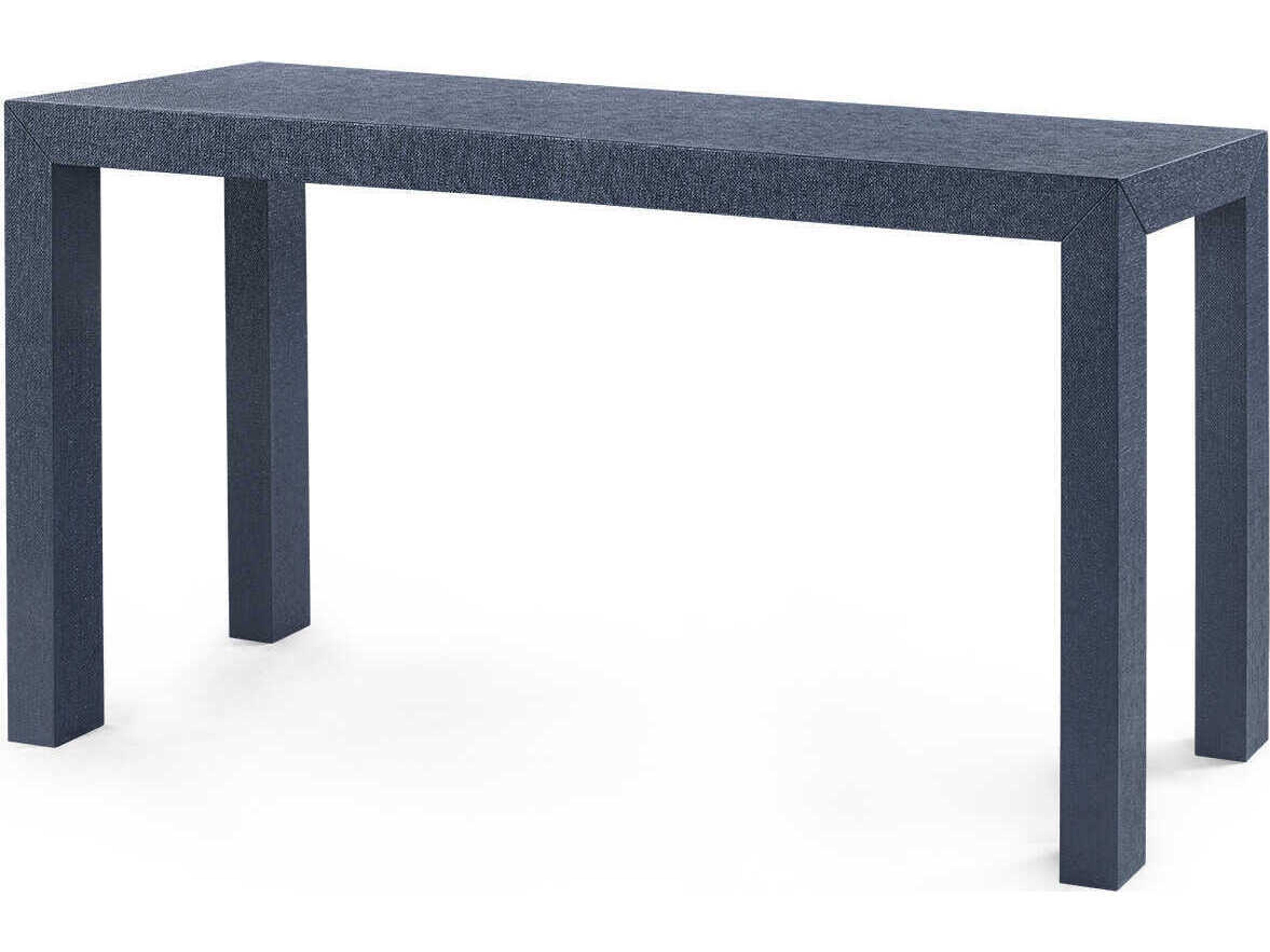 Villa & House Rectangular Wood Deep Navy Console Table