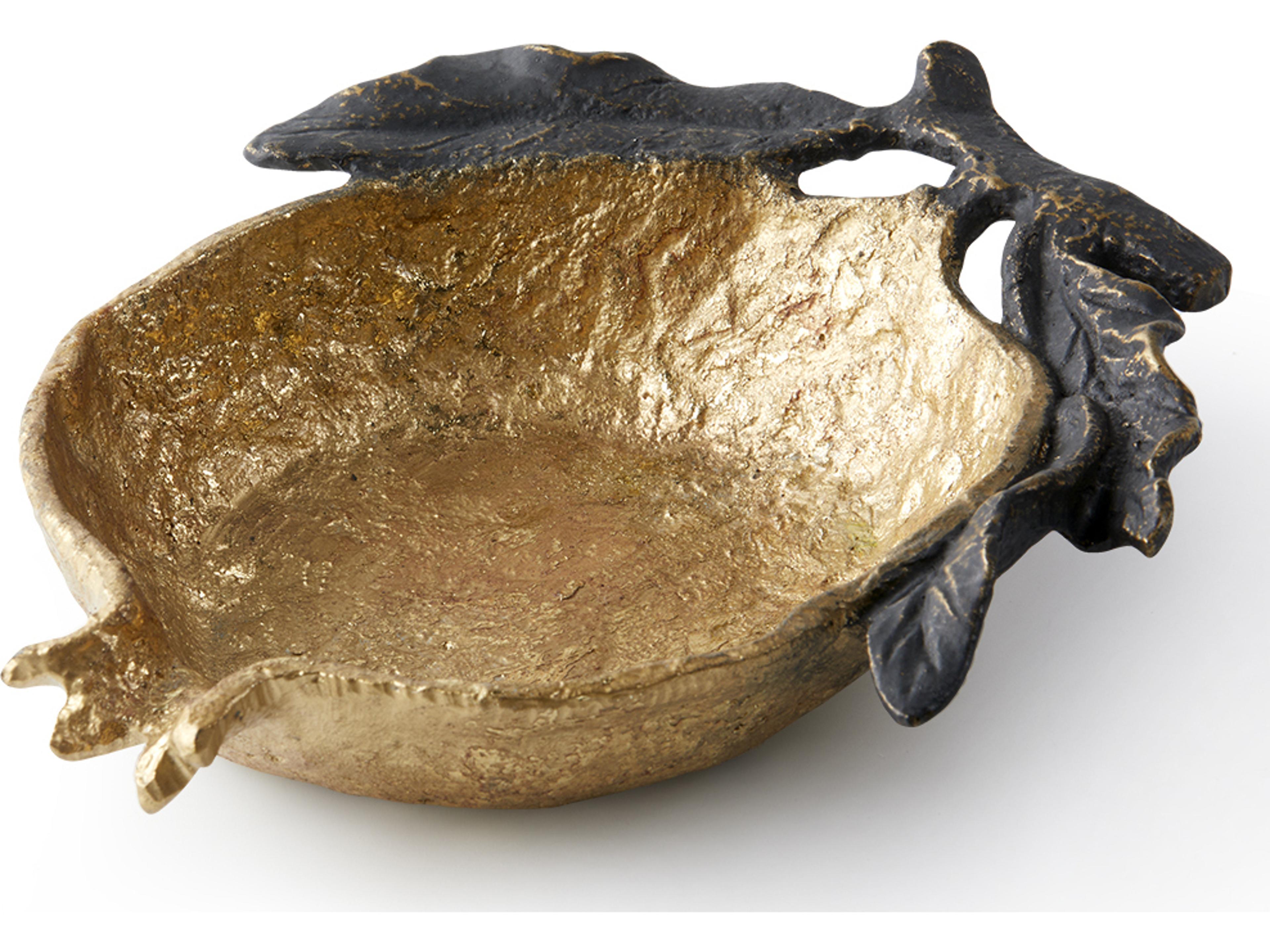 Villa & House Roxanne Gold Leaf Decorative Plate