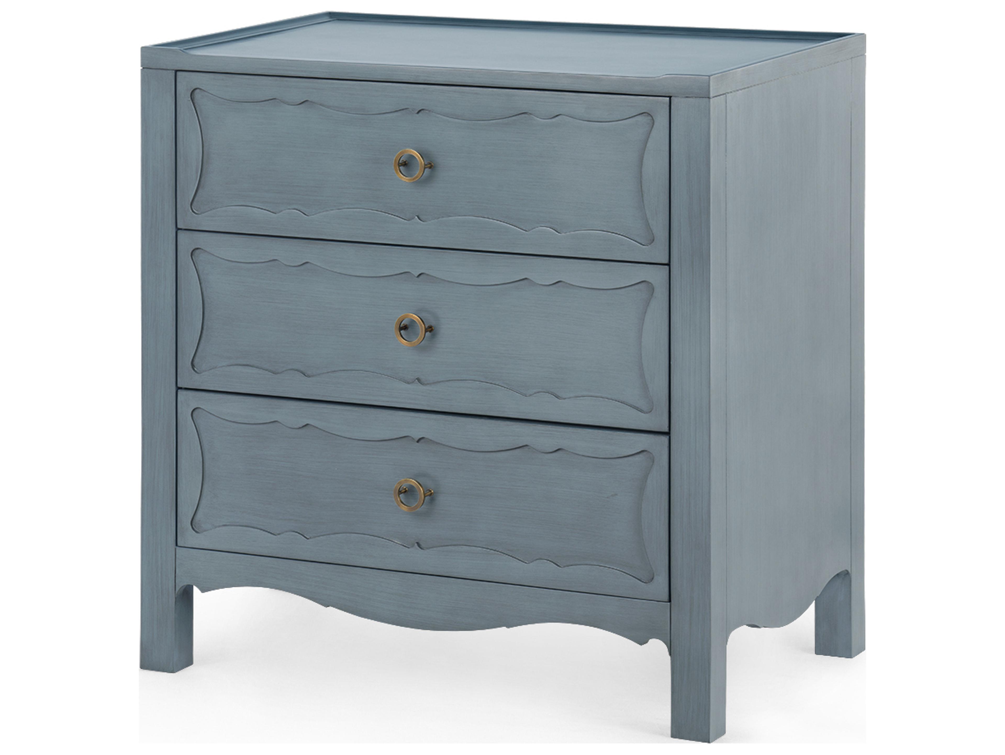 Villa & House Sara Foggy Horizon Blue Accent Chest