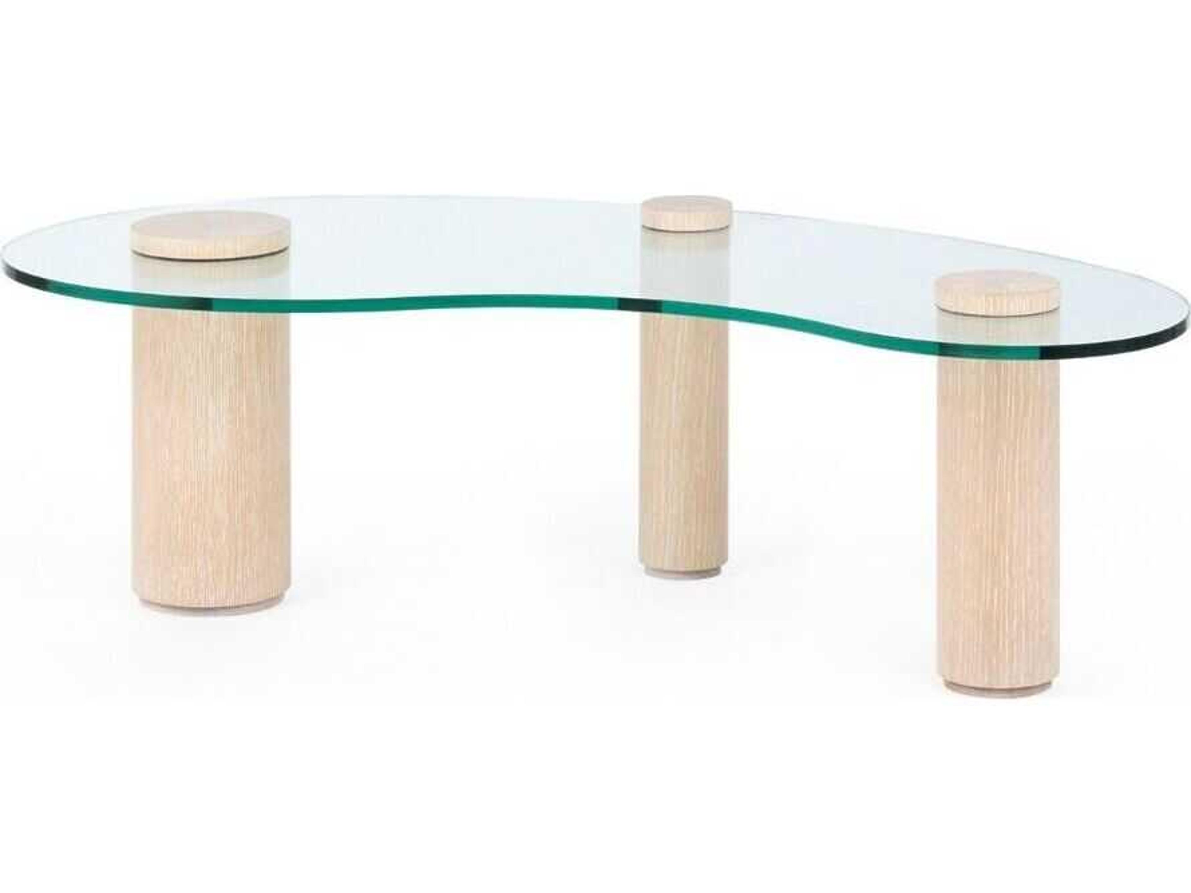 Villa & House Scarlotti Glass Sand Beige Coffee Table