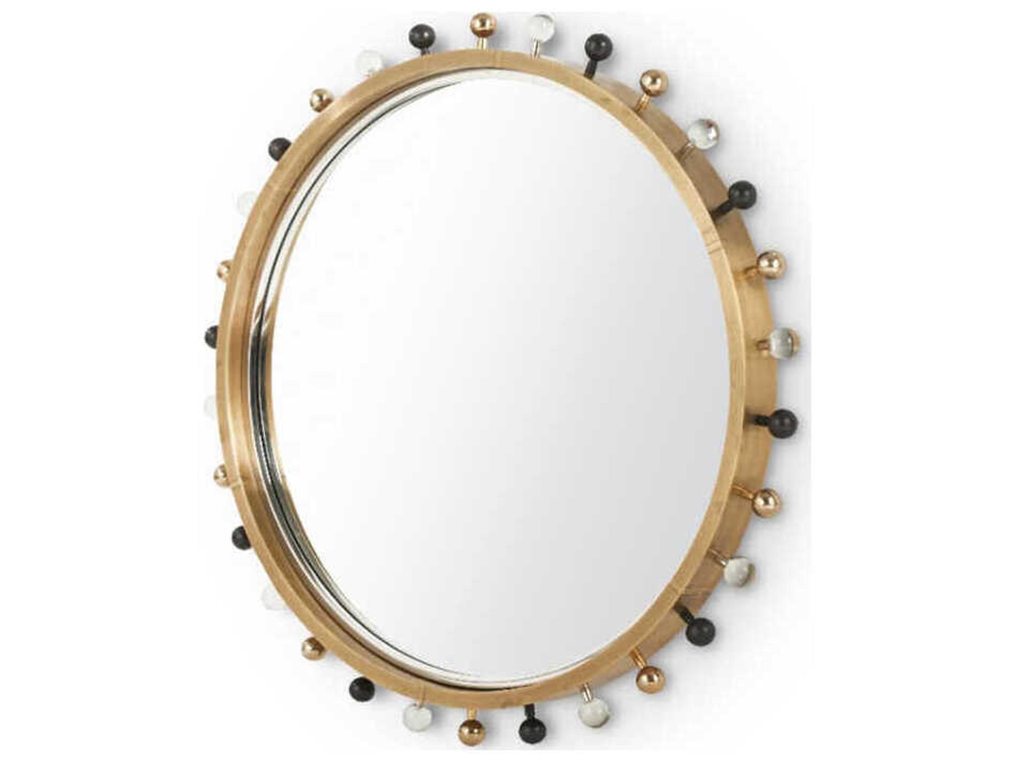 Villa & House Zoe Antique Brass Wall Mirror Round
