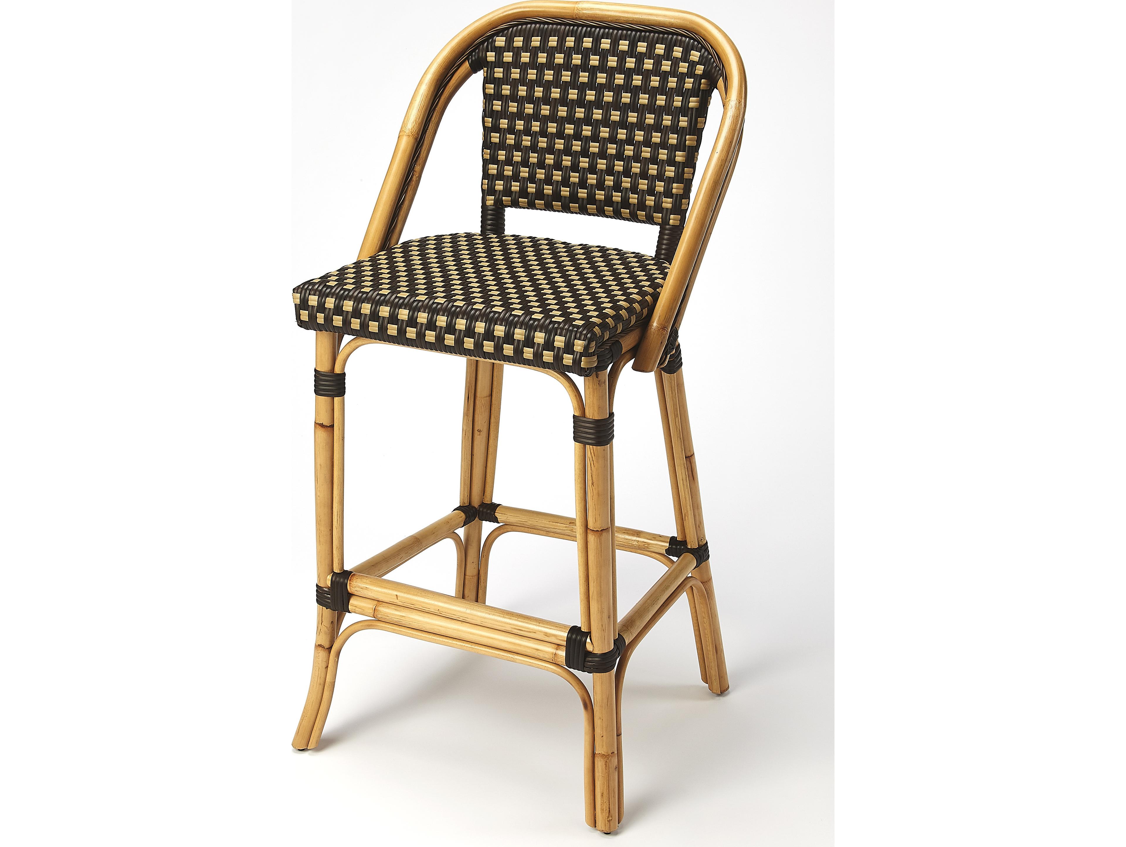 Butler Outdoor Lila Wicker Bar Stool