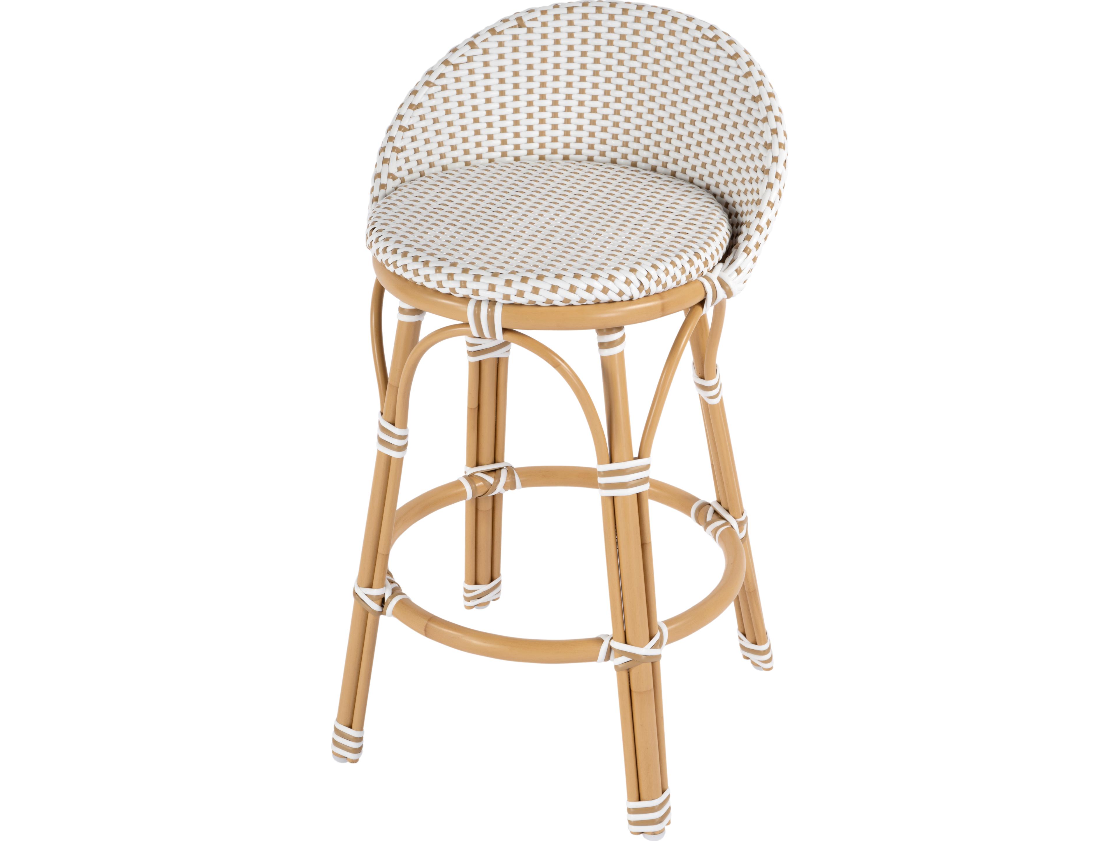 Butler Outdoor Tobias Aluminum Wicker Counter Stool