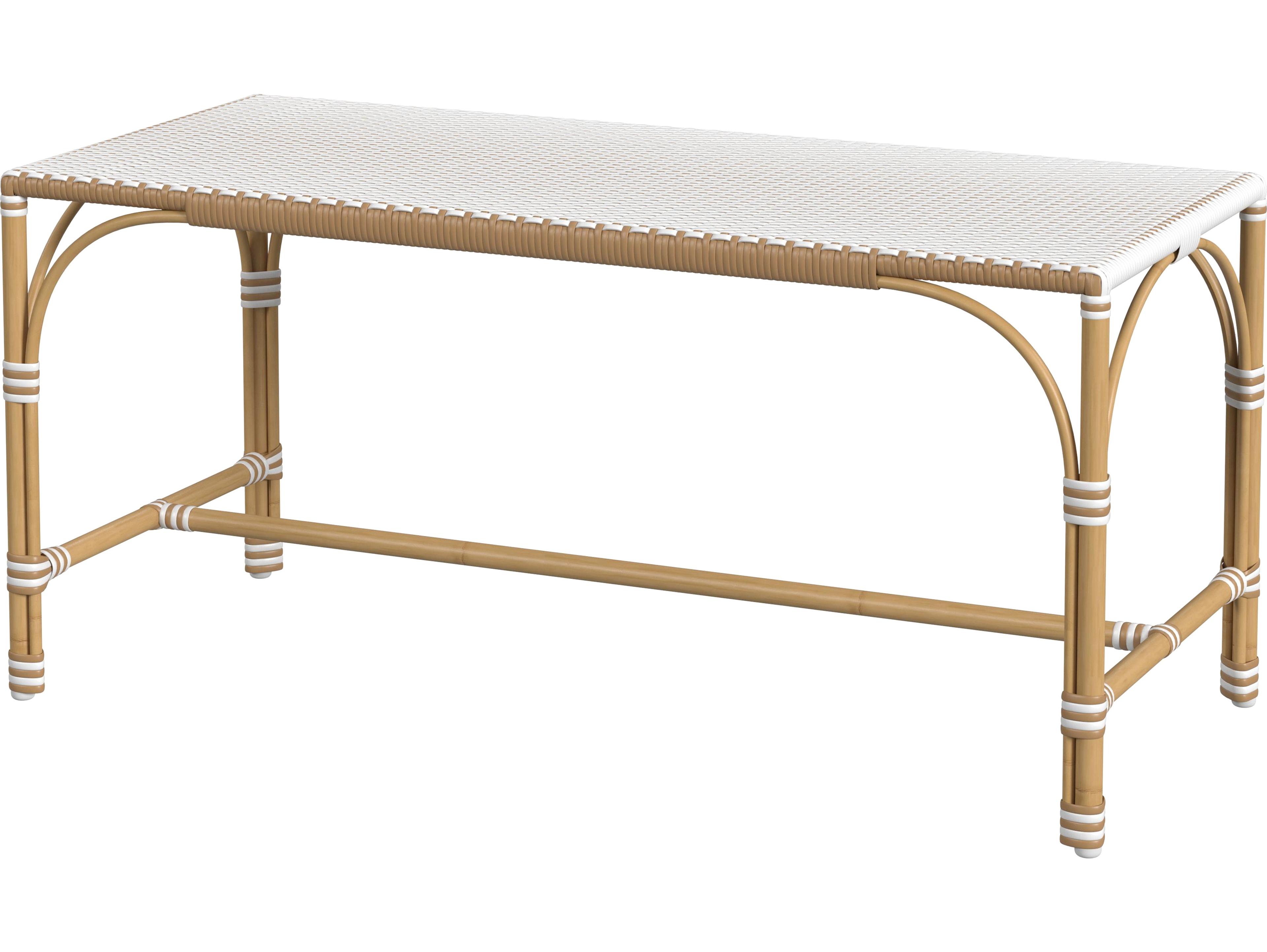 Tobias Aluminum Wicker Bench