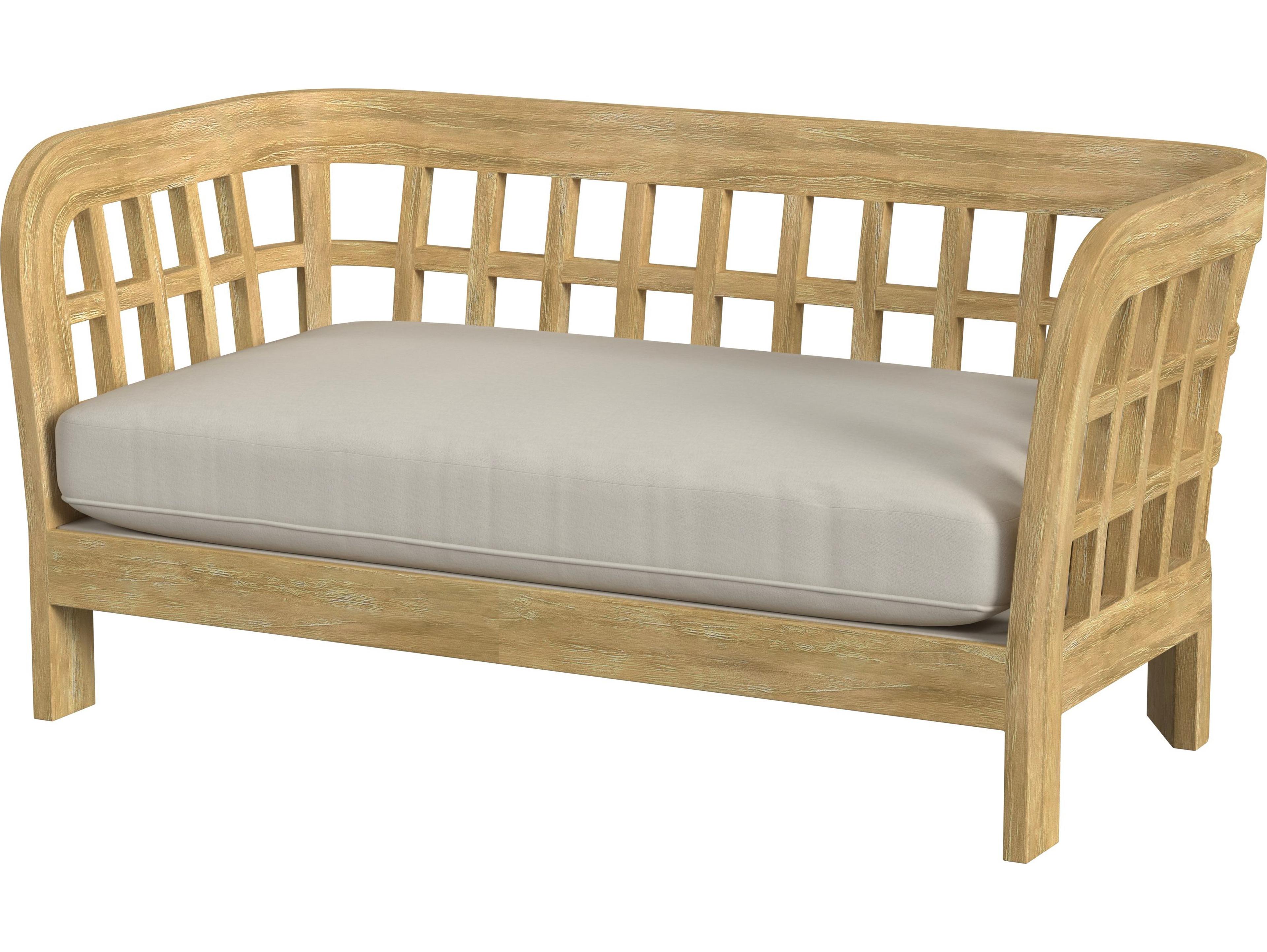 Monhegan Teak Cushion Loveseat