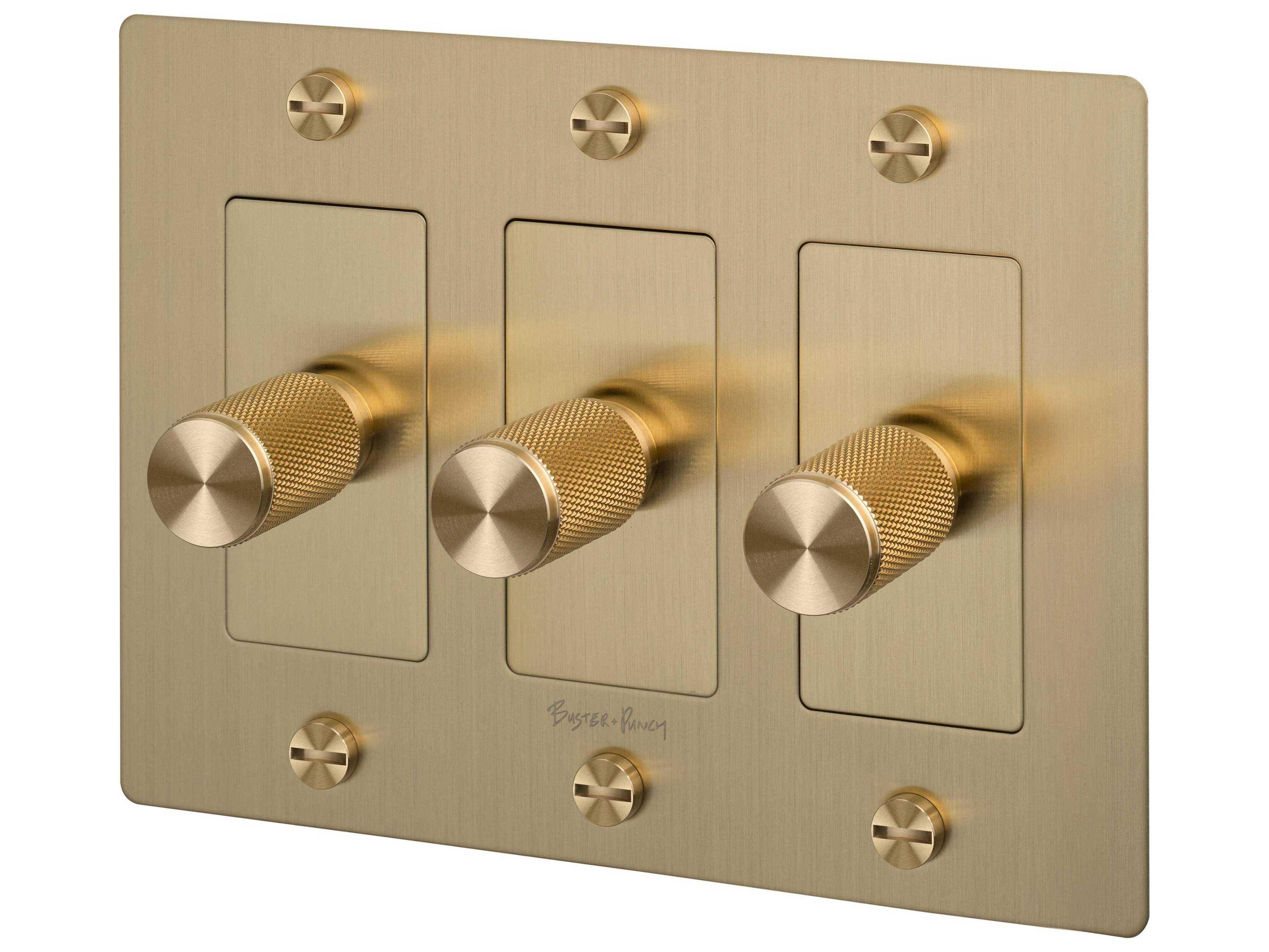 Buster + Punch 3G Brass Cross Dimmer
