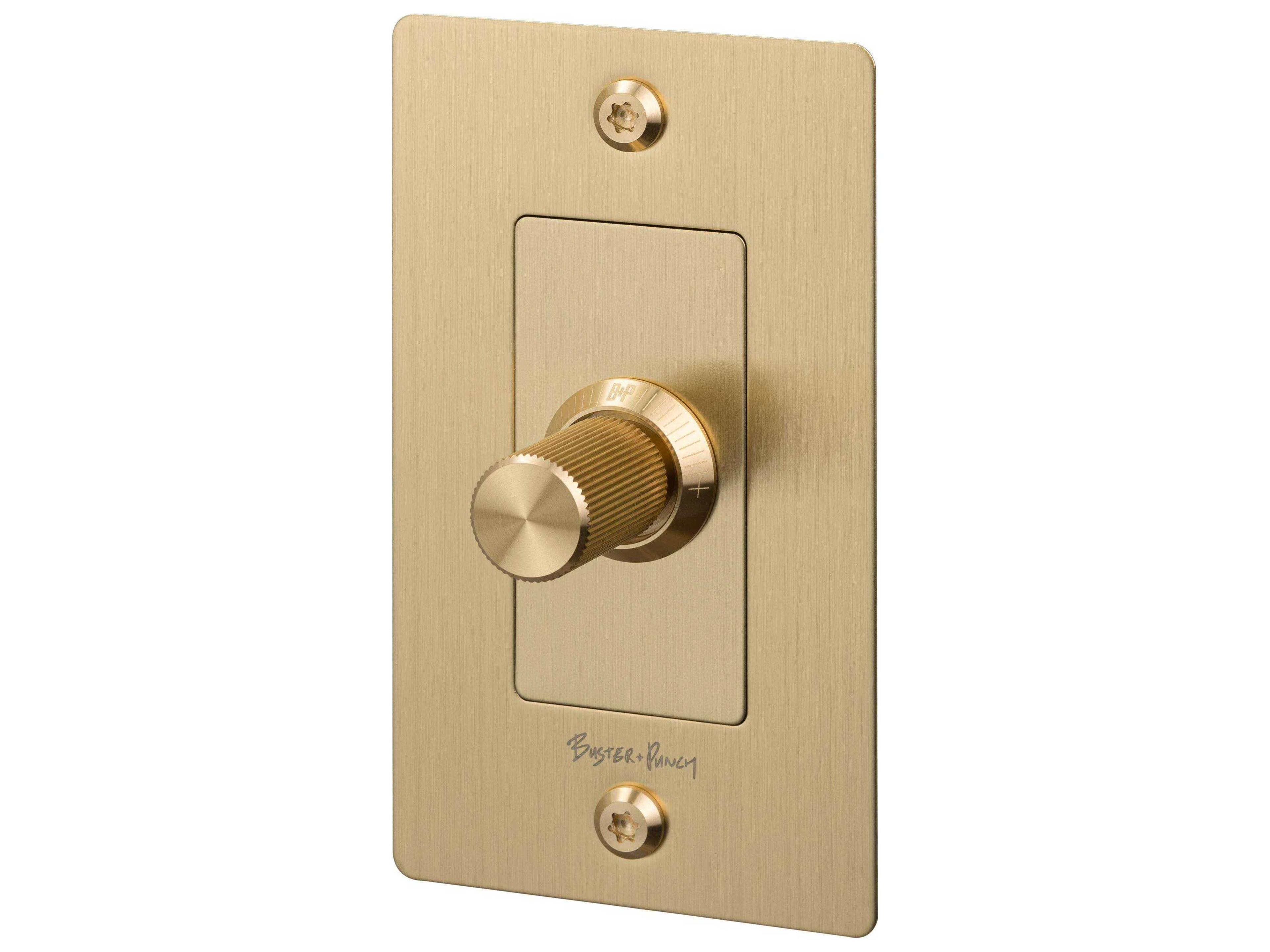 Buster + Punch 1G Brass Linear Dimmer