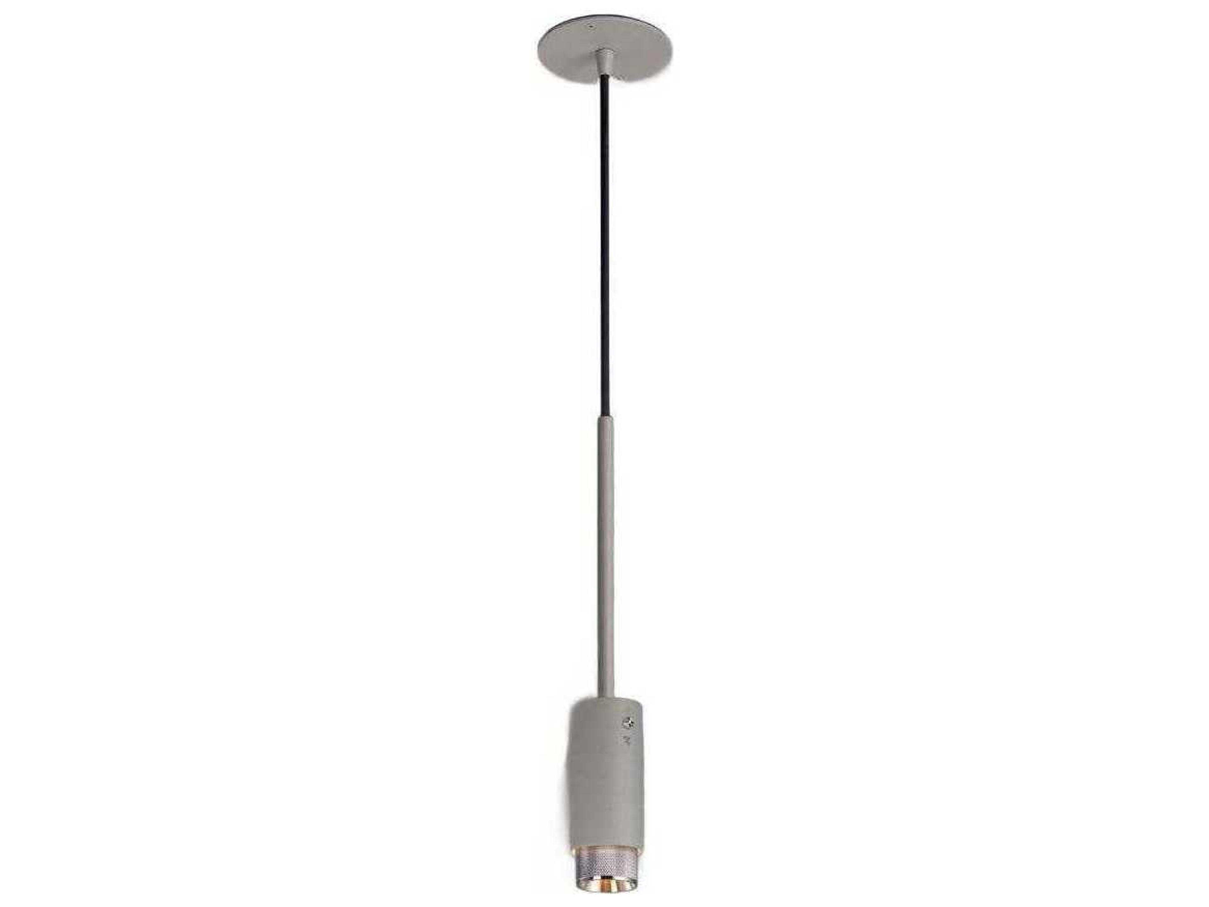 Buster + Punch Exhaust 1-Light Steel Gray Cylinder Mini Pendant