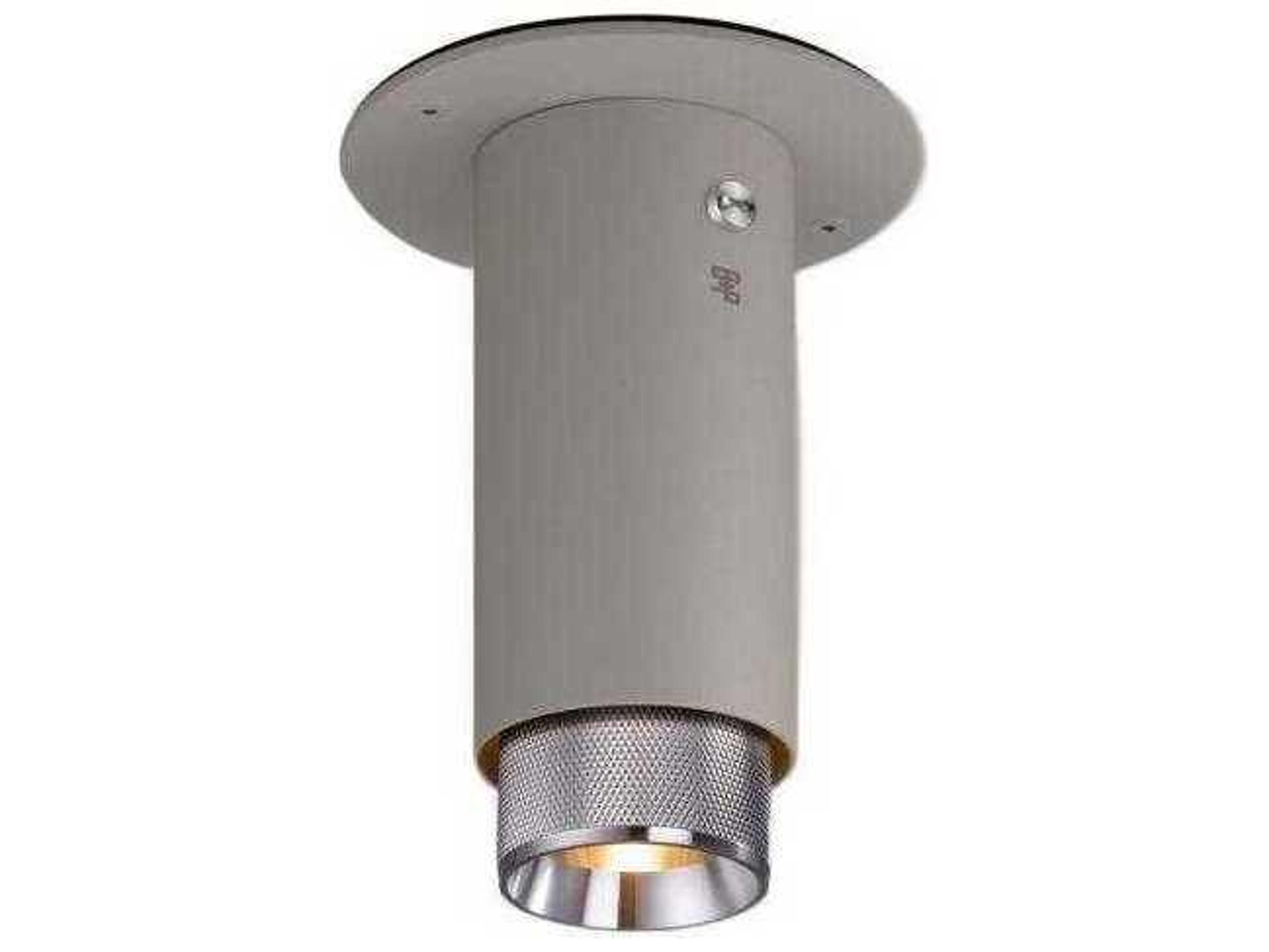 Buster + Punch Exhaust 1-Light Steel Gray Cylinder Flush Mount