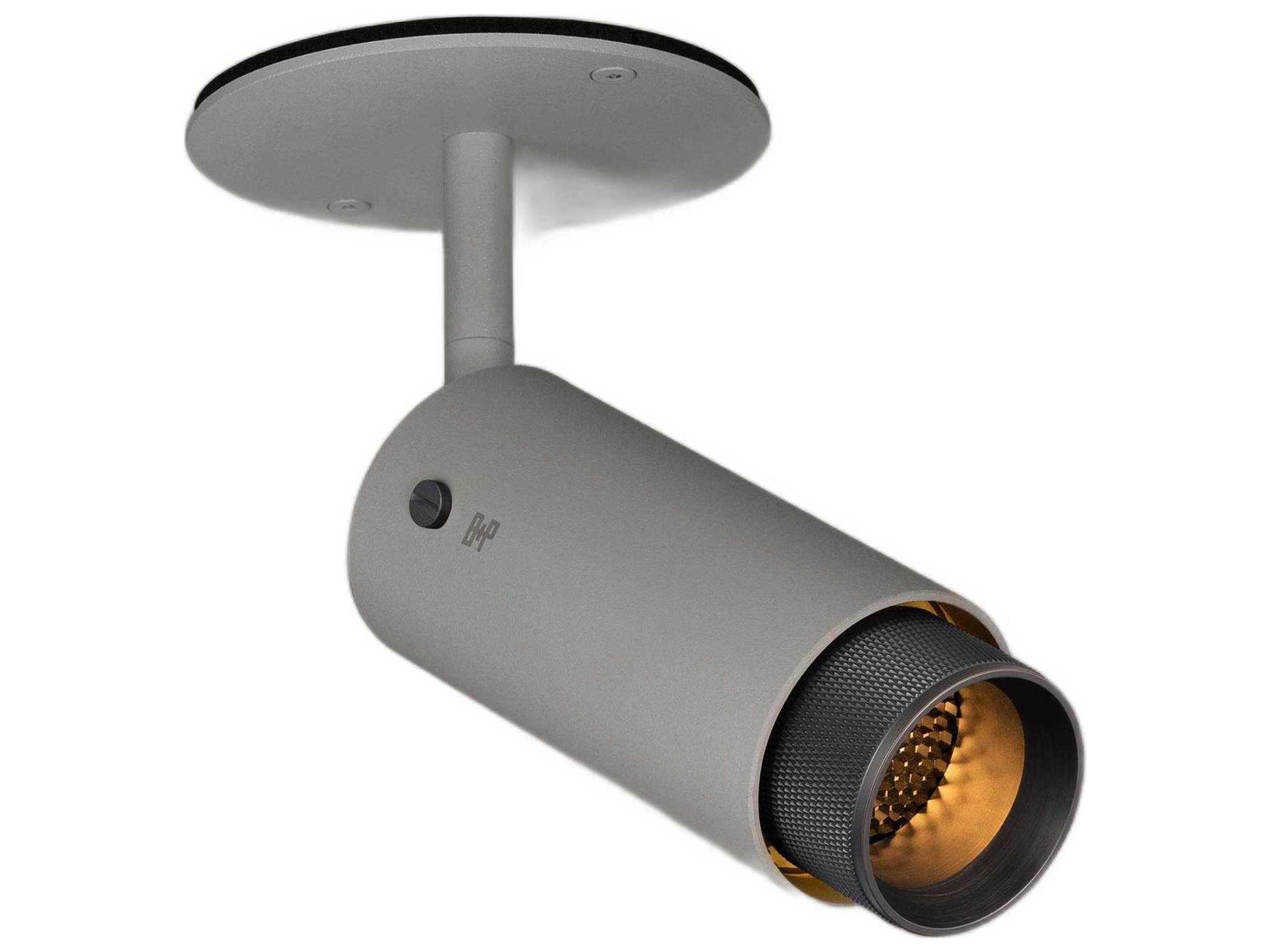 Buster + Punch Exhaust 1-Light Smoked Bronze Gray Cylinder Spot Light