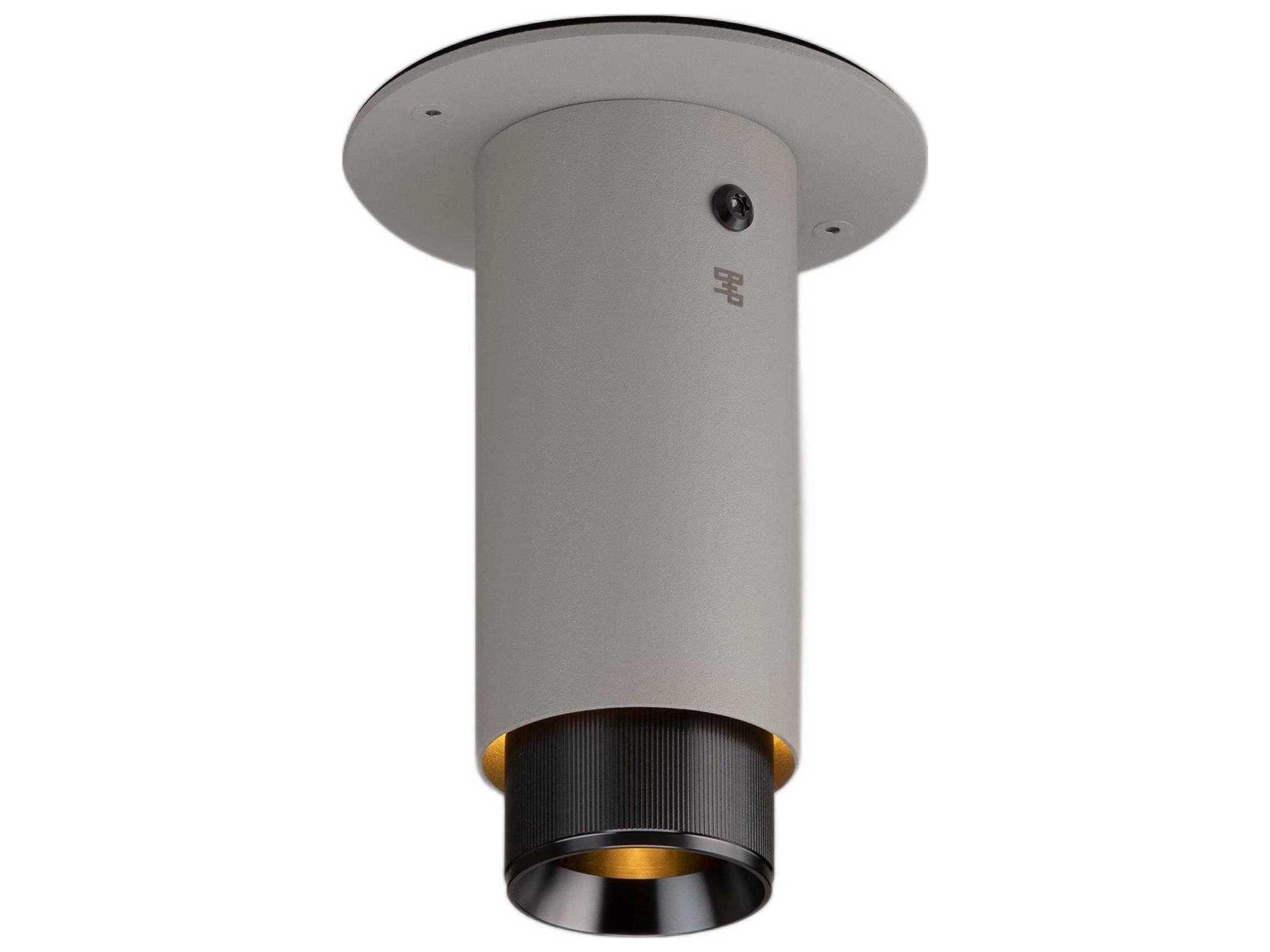 Buster + Punch Exhaust 1-Light Gun Metal Gray Cylinder Flush Mount