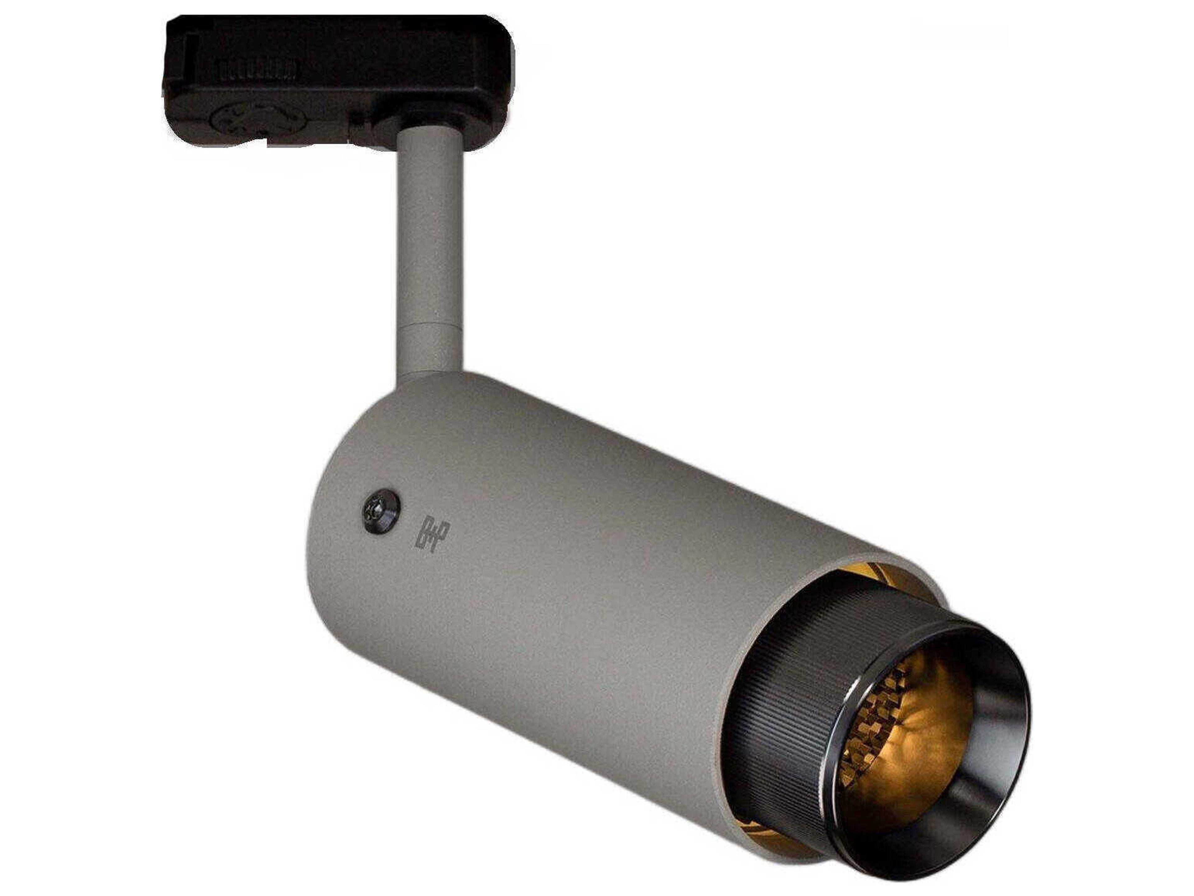 Buster + Punch Exhaust 1-Light Gun Metal Gray Cylinder Track & Rail Light