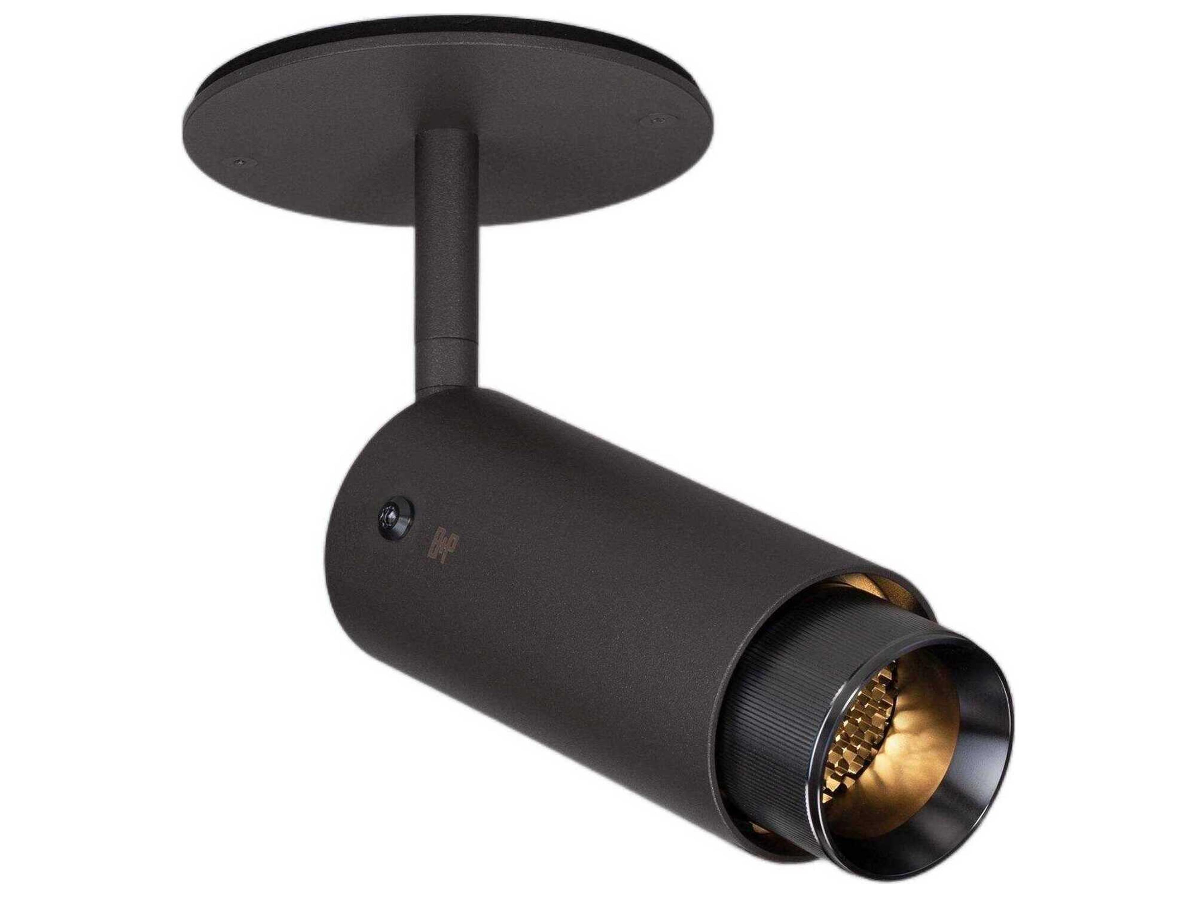 Buster + Punch Exhaust 1-Light Gun Metal Black Cylinder Spot Light