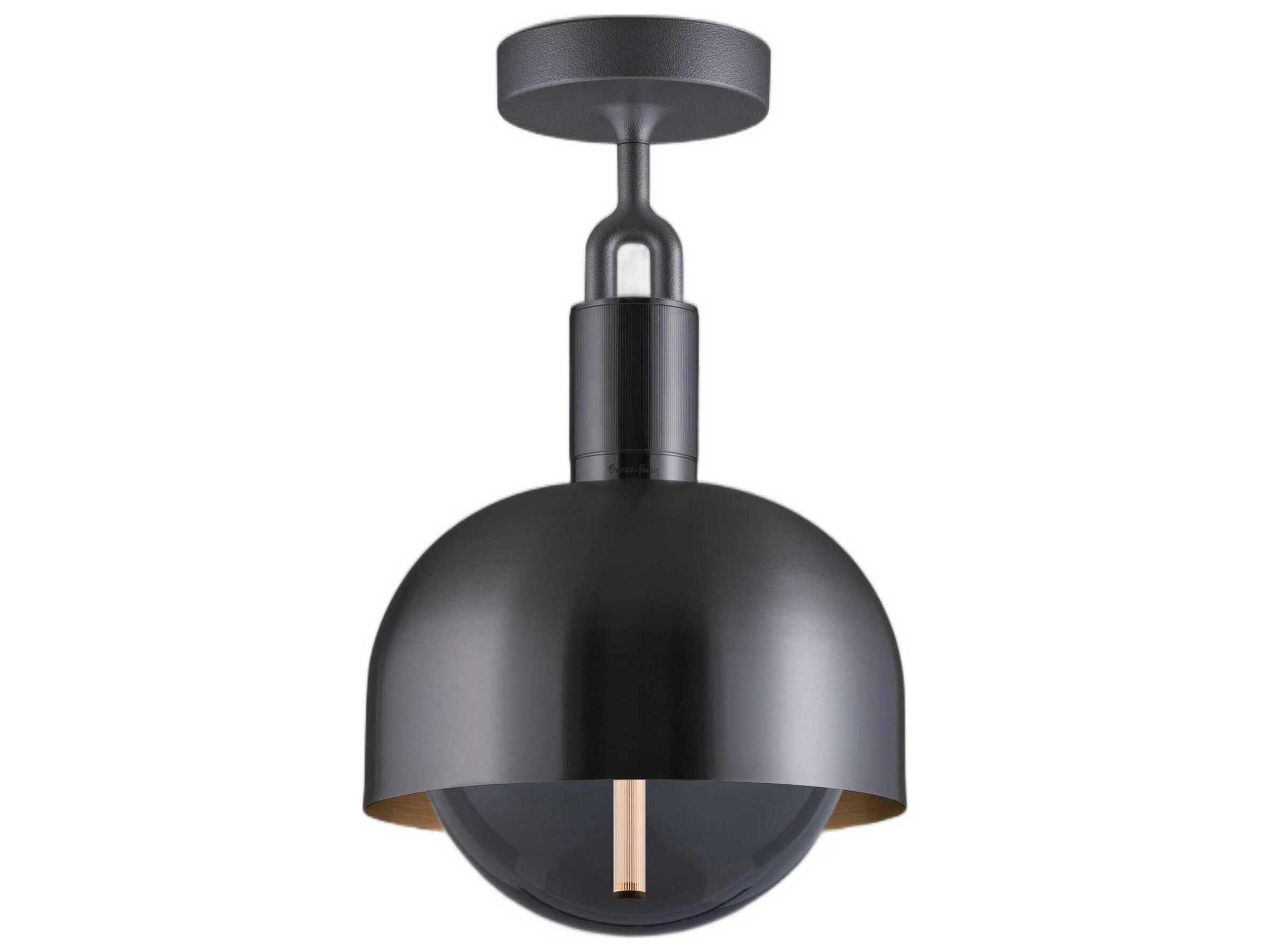 Buster + Punch Forked 1-Light Gun Metal Gunmetal Semi Flush Mount