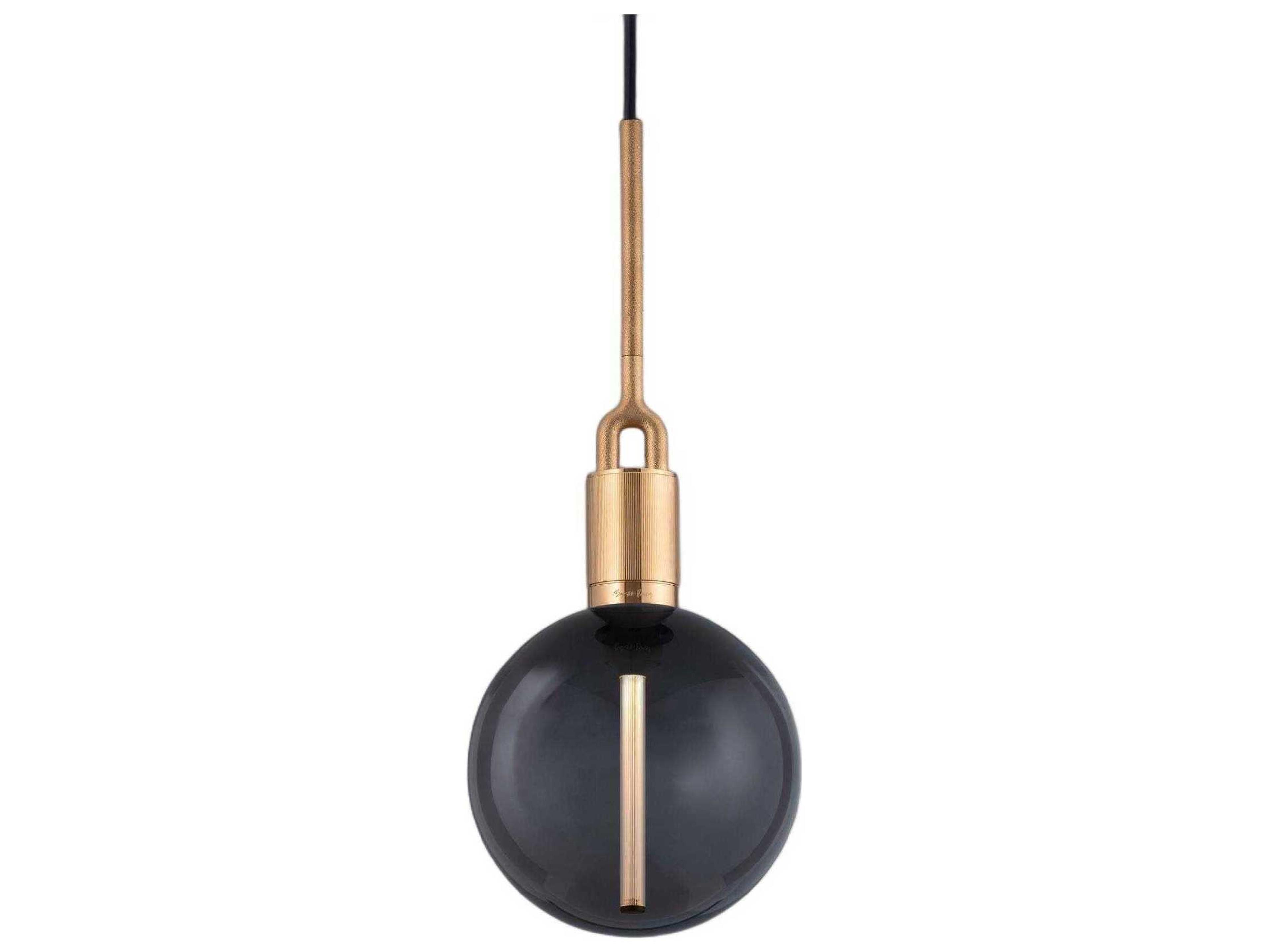 Buster + Punch Forked 1-Light Brass Globe Mini Pendant