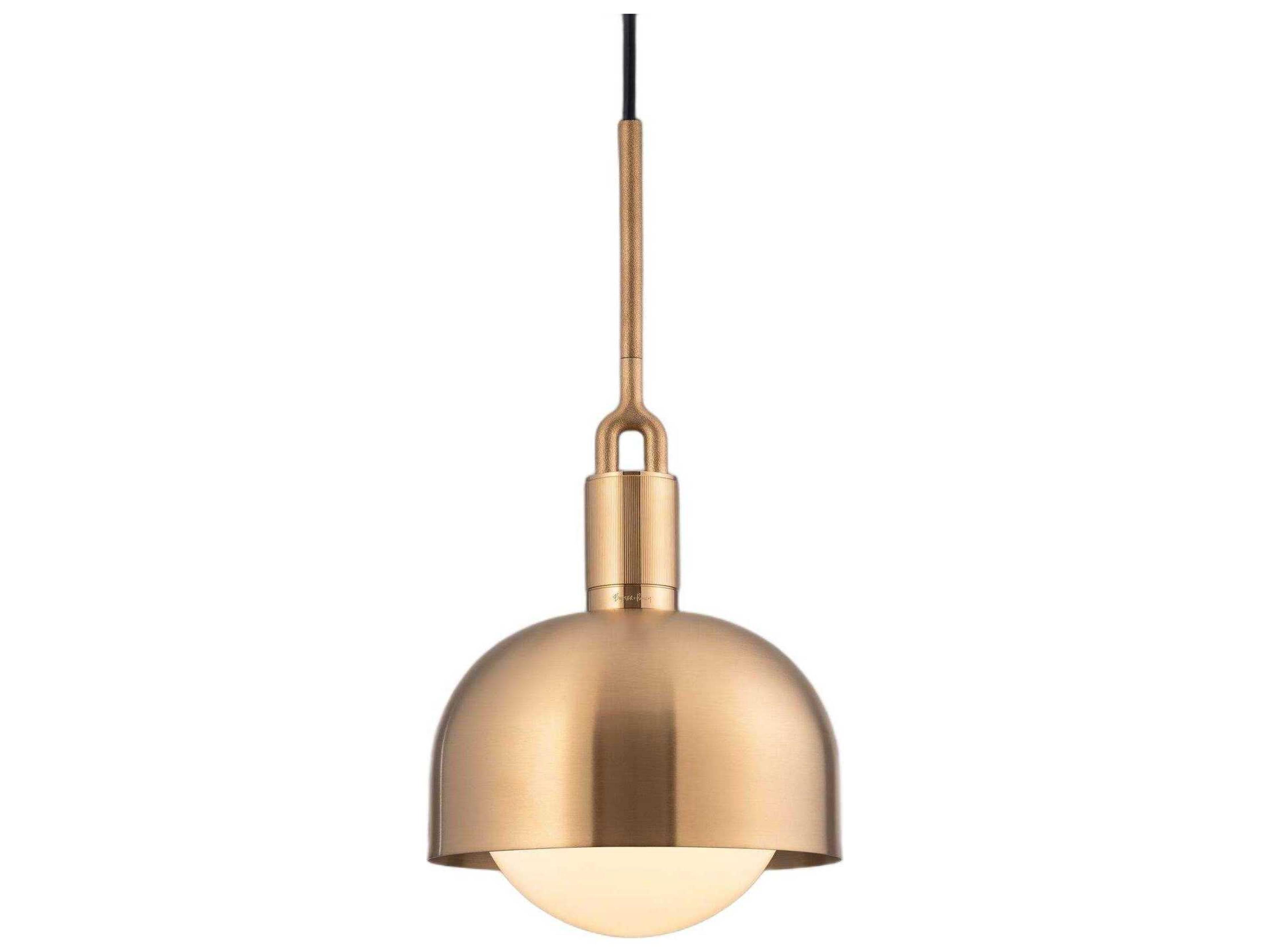 Buster + Punch Forked 1-Light Brass Mini Pendant