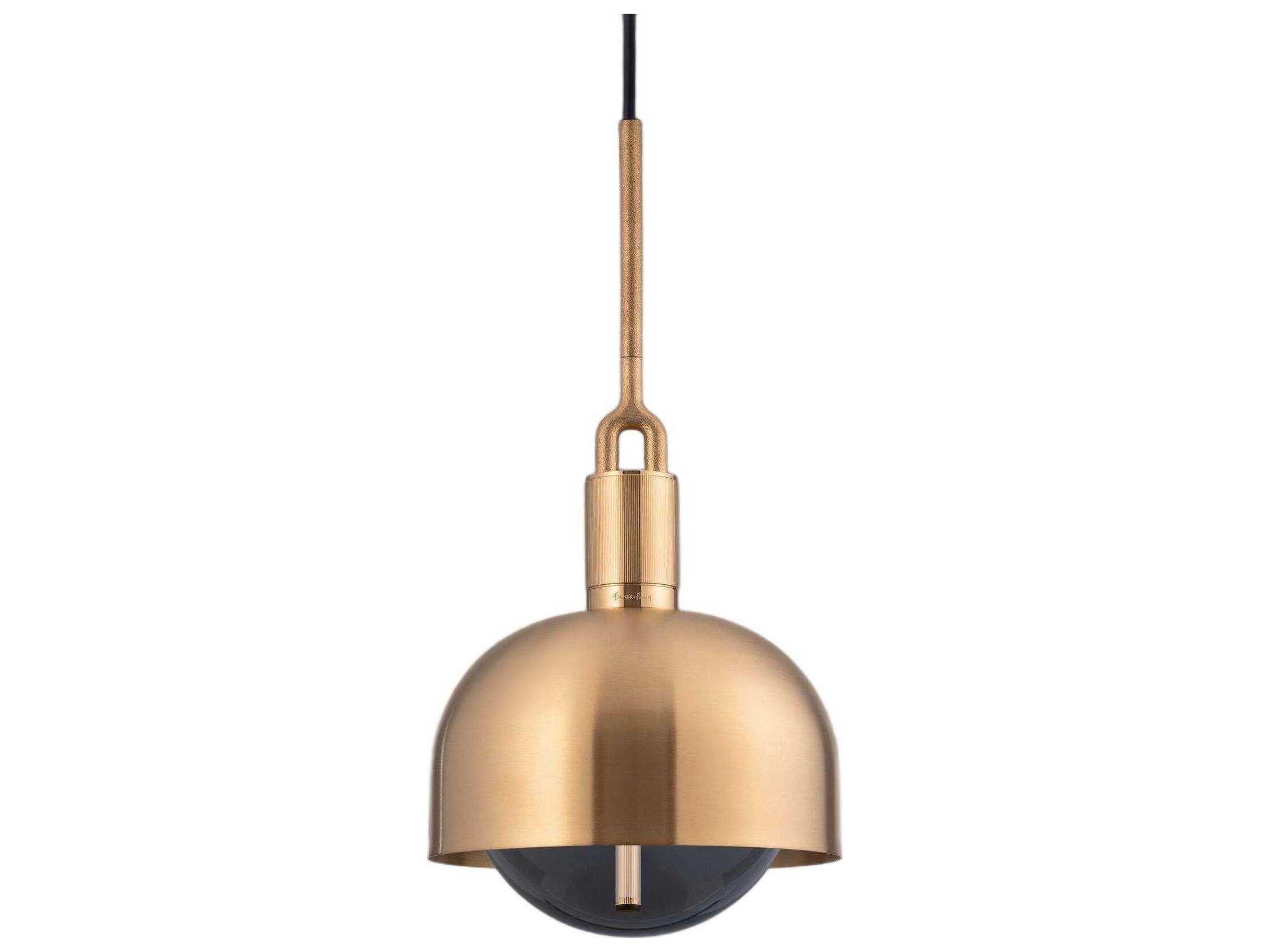 Buster + Punch Forked 1-Light Brass Mini Pendant