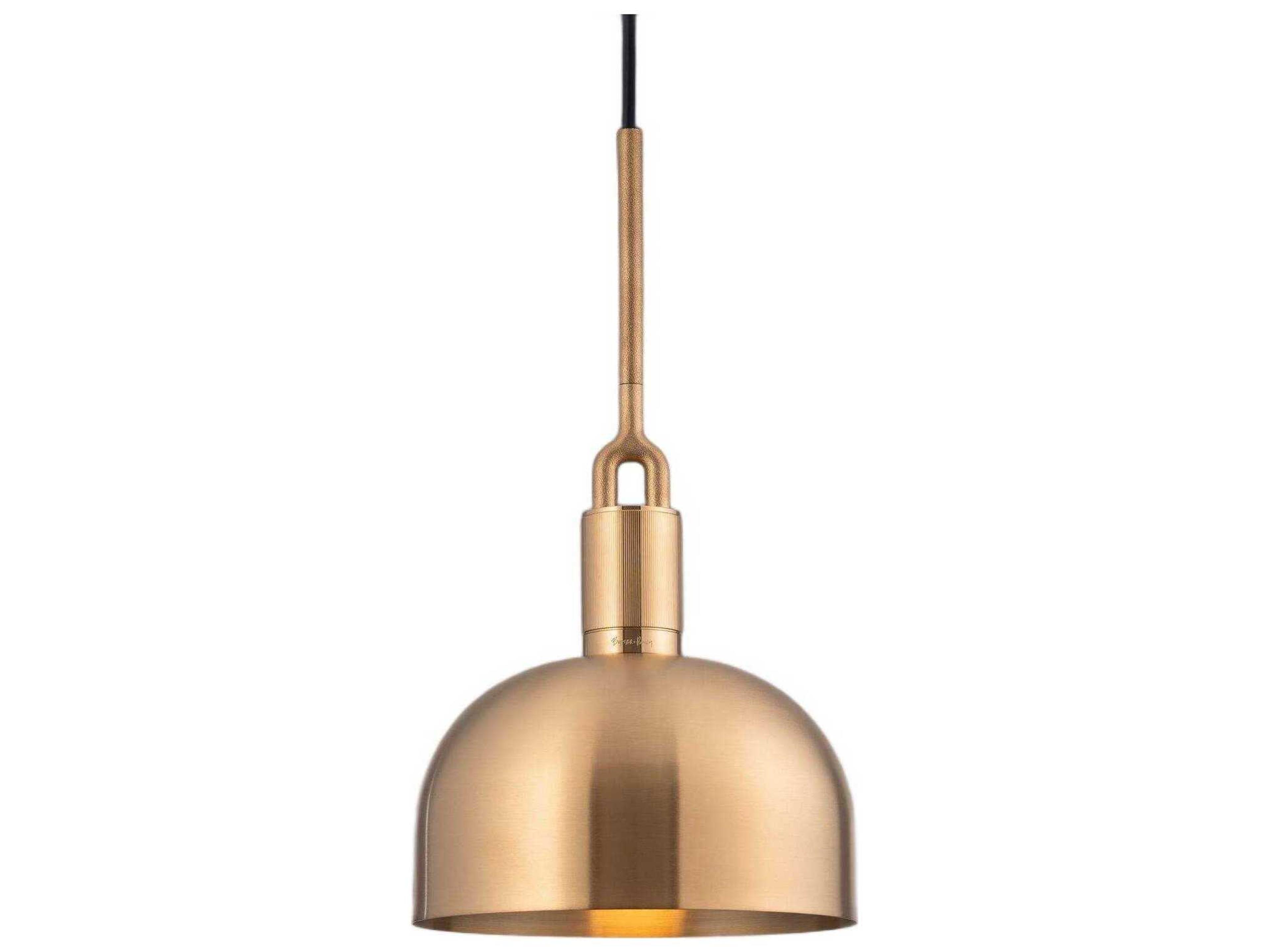Buster + Punch Forked 1-Light Brass Mini Pendant