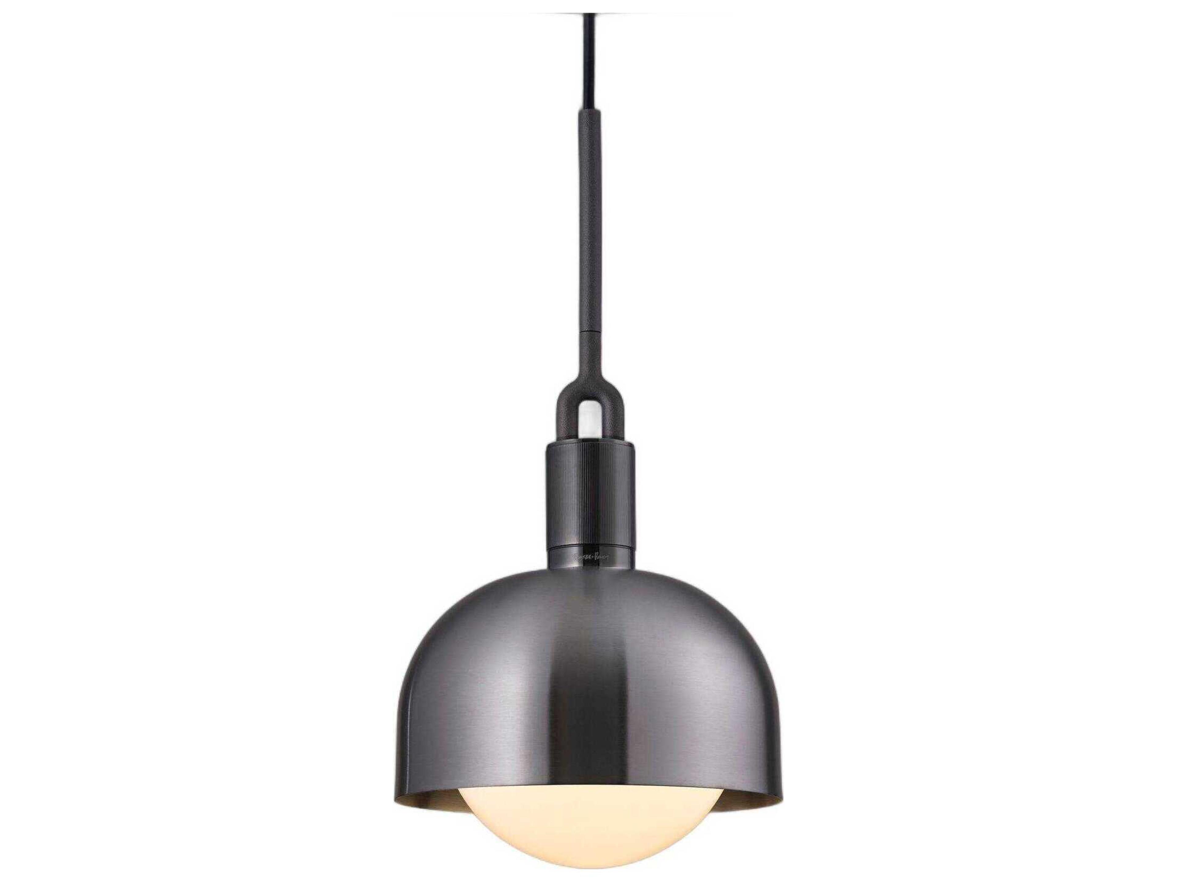 Buster + Punch Forked 1-Light Gun Metal Gunmetal Mini Pendant
