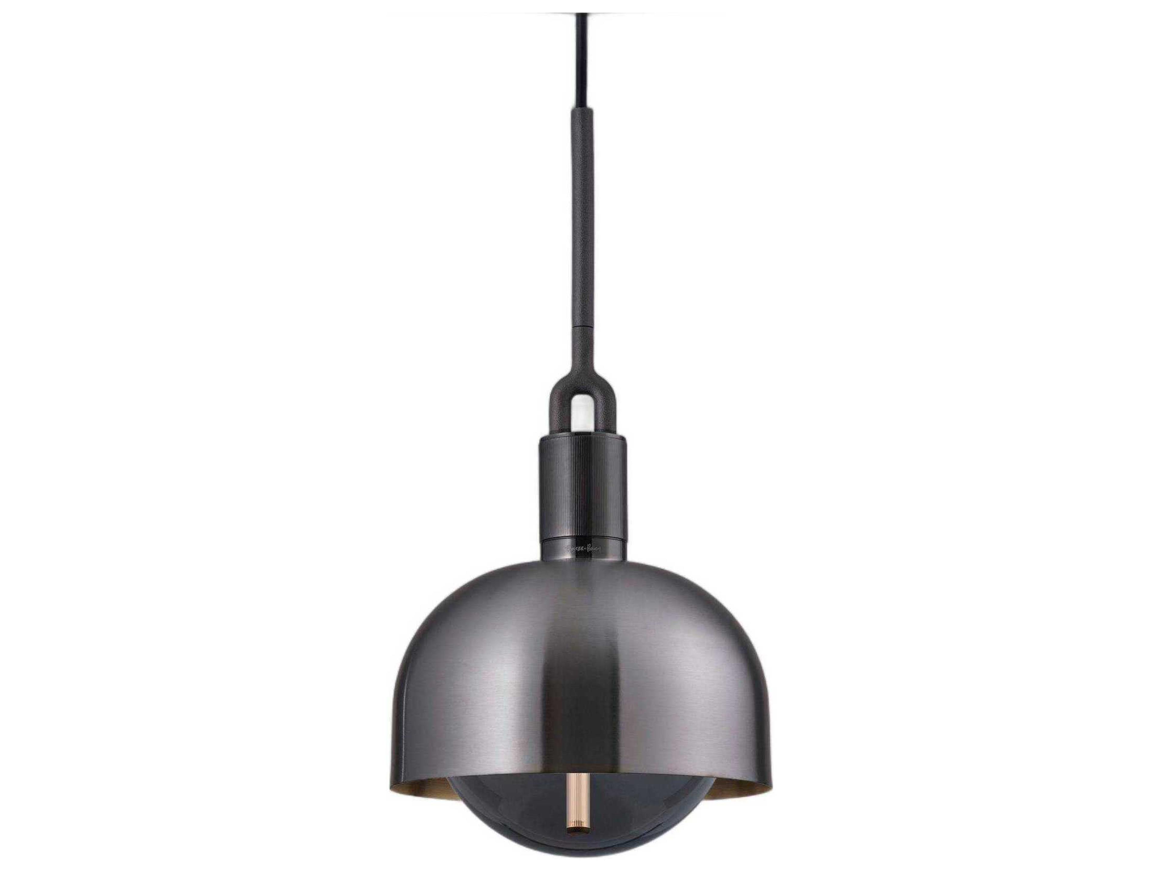 Buster + Punch Forked 1-Light Gun Metal Gunmetal Mini Pendant