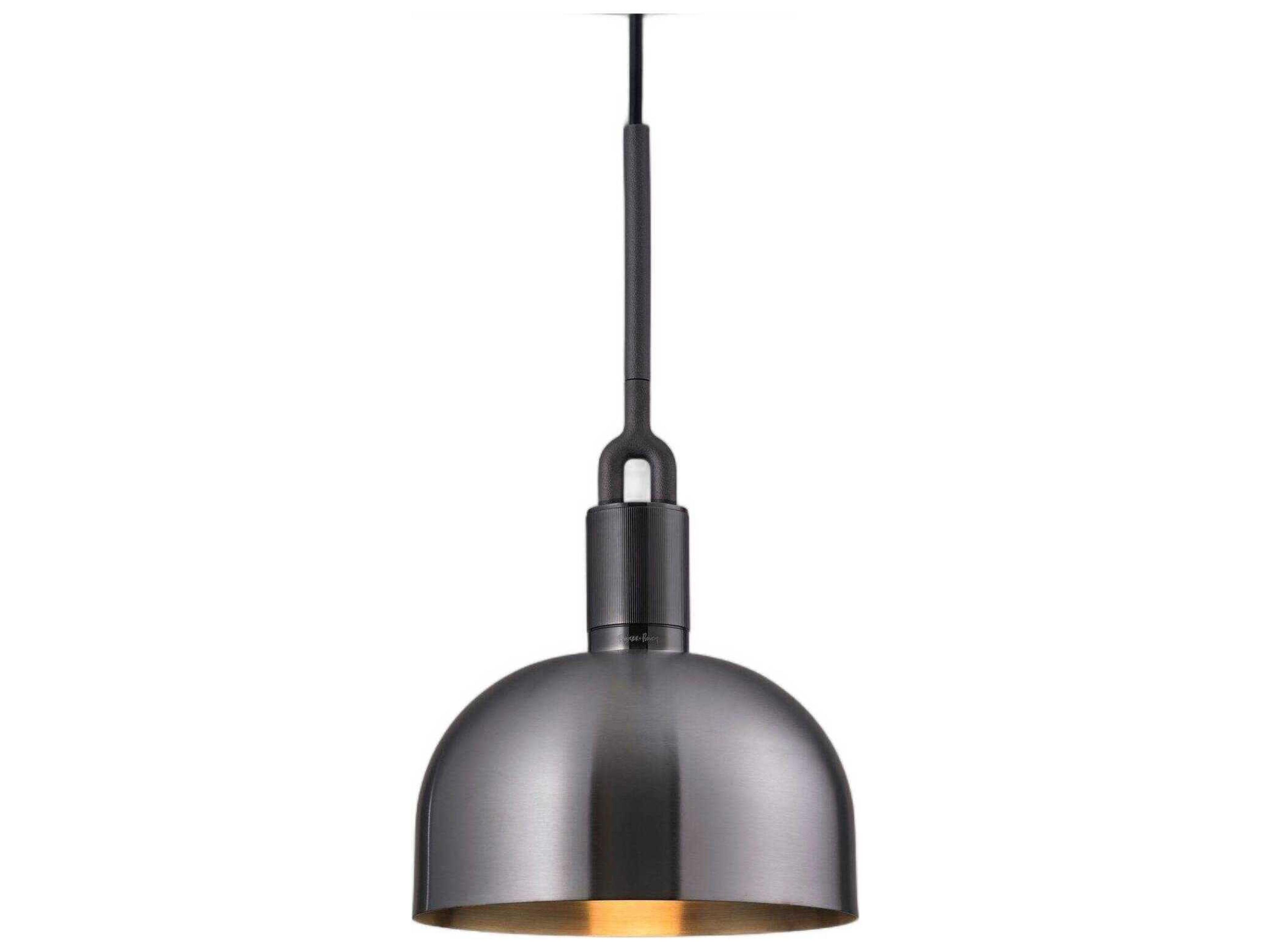 Buster + Punch Forked 1-Light Gun Metal Gunmetal Mini Pendant