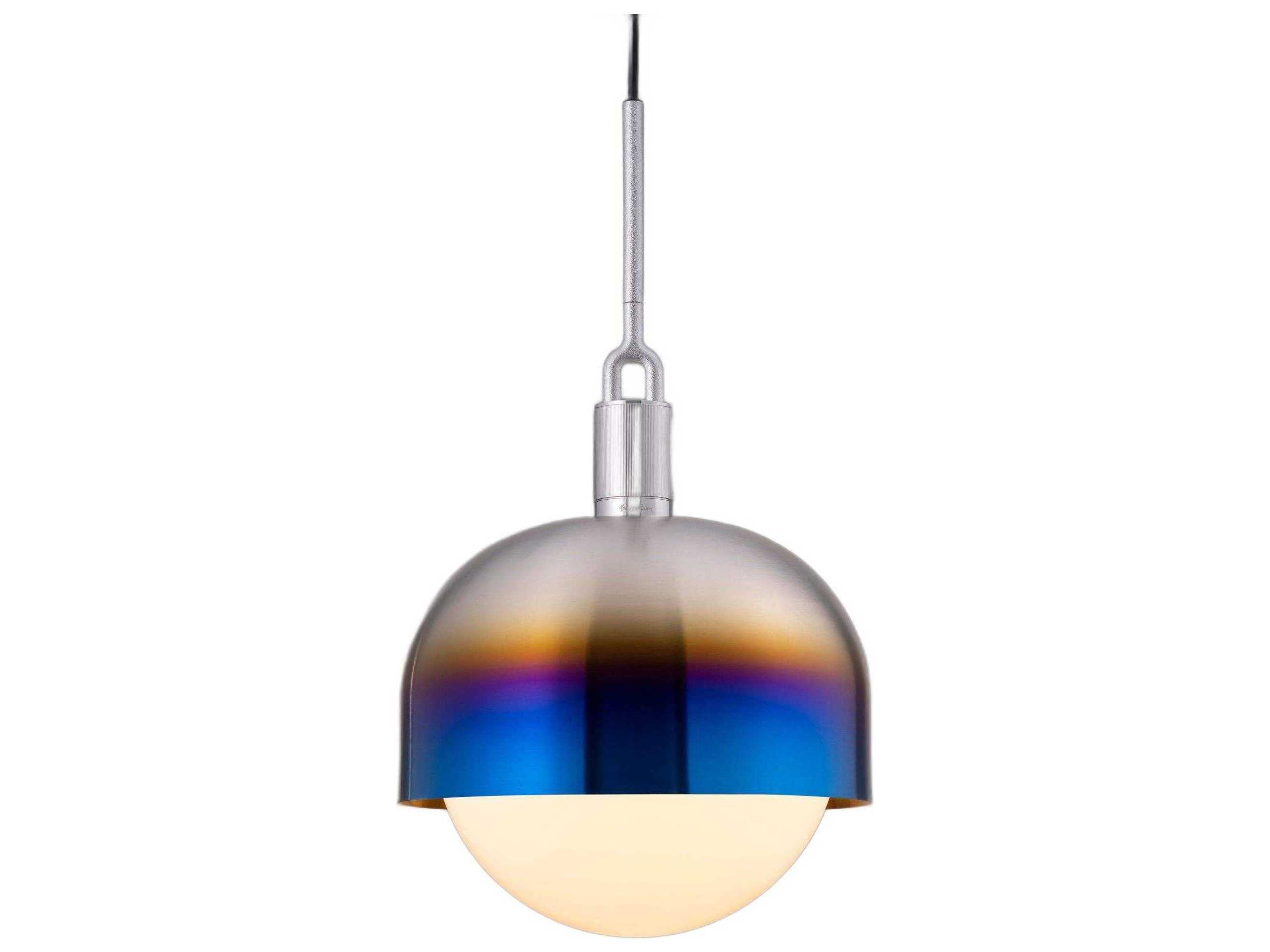 Buster + Punch Forked 1-Light Burnt Steel Pendant
