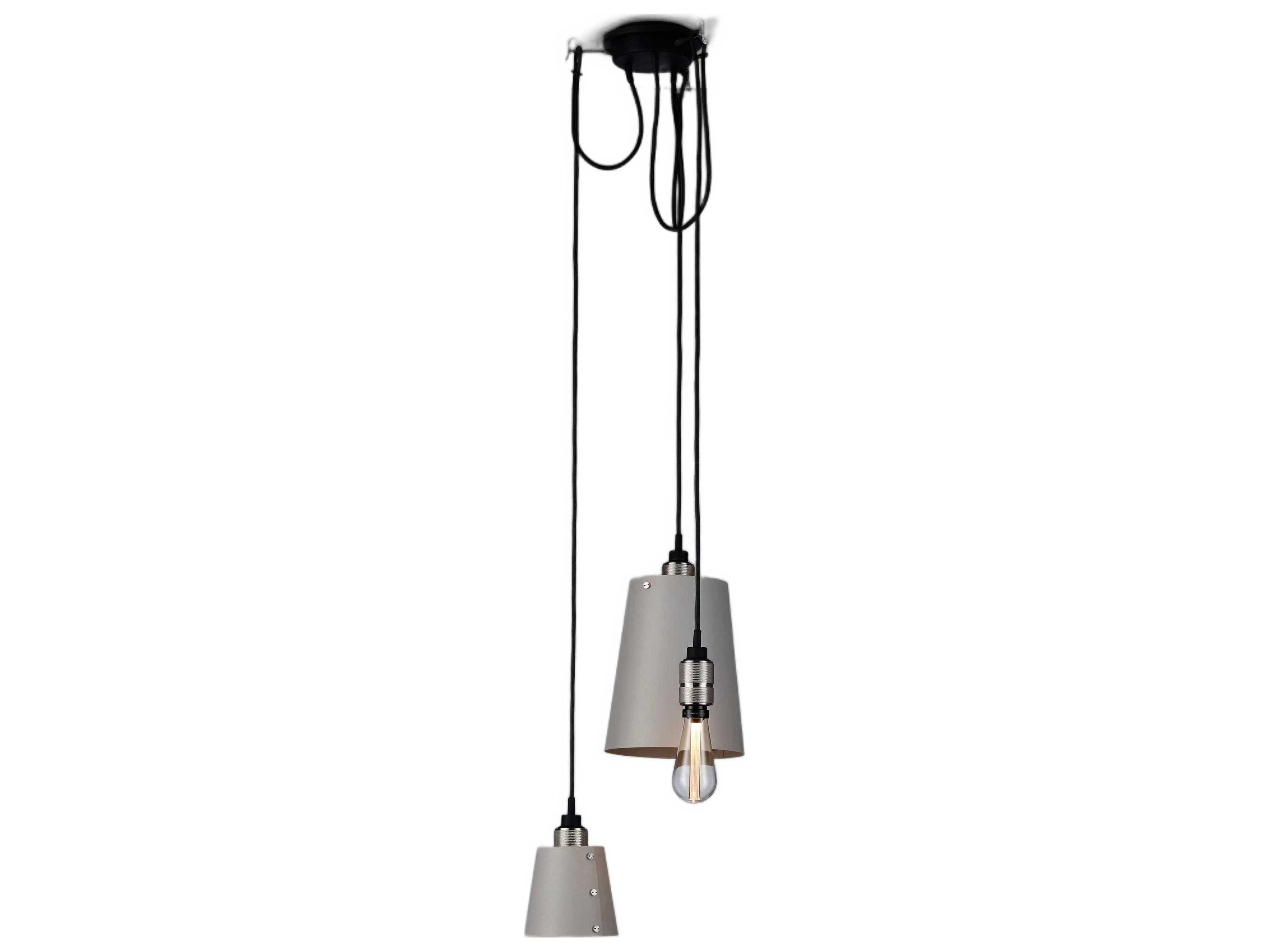 Buster + Punch Hooked 3-Light Steel Gray Mini Pendant