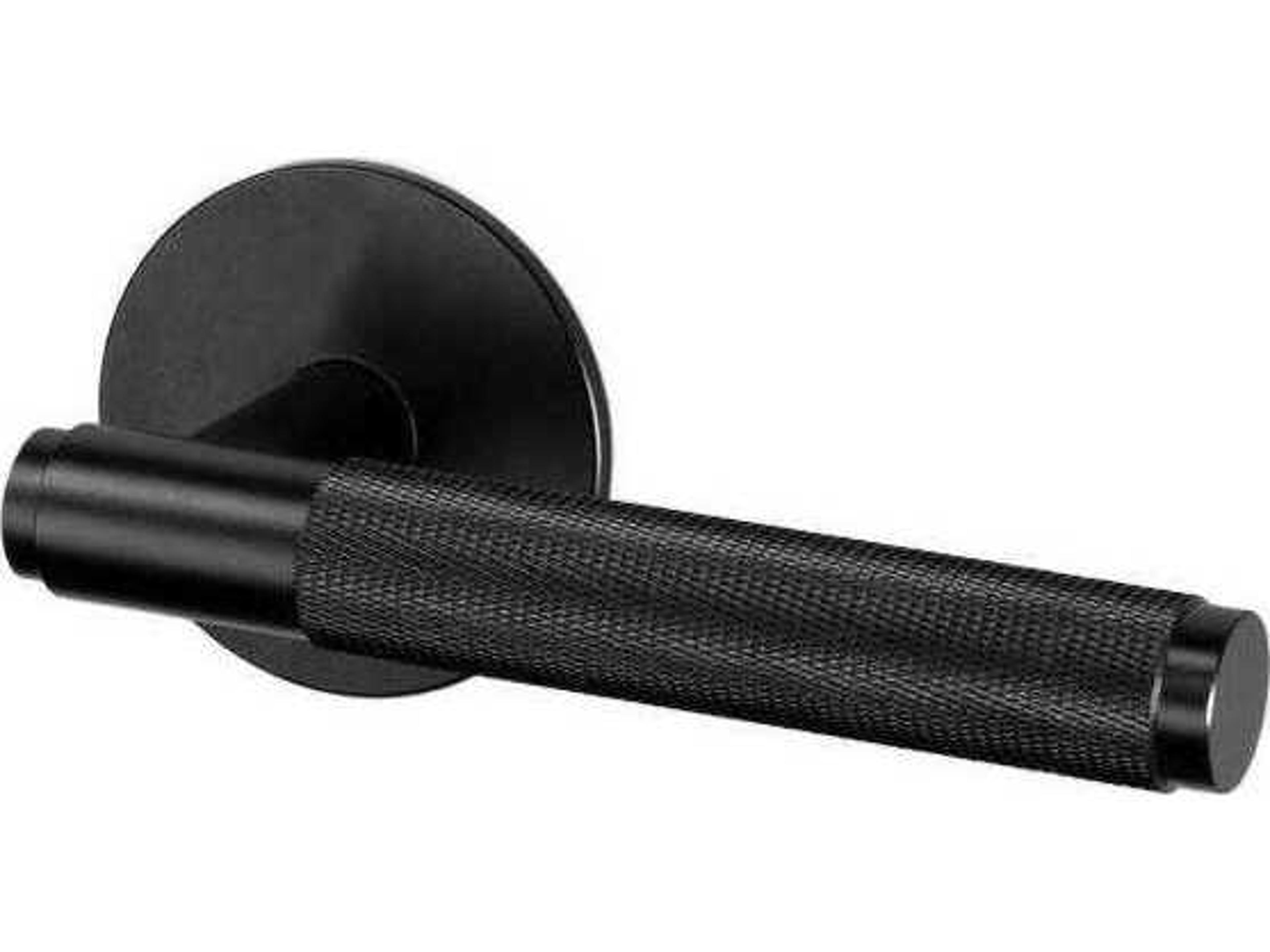 Buster + Punch Black Cross Passage Door Handle Set