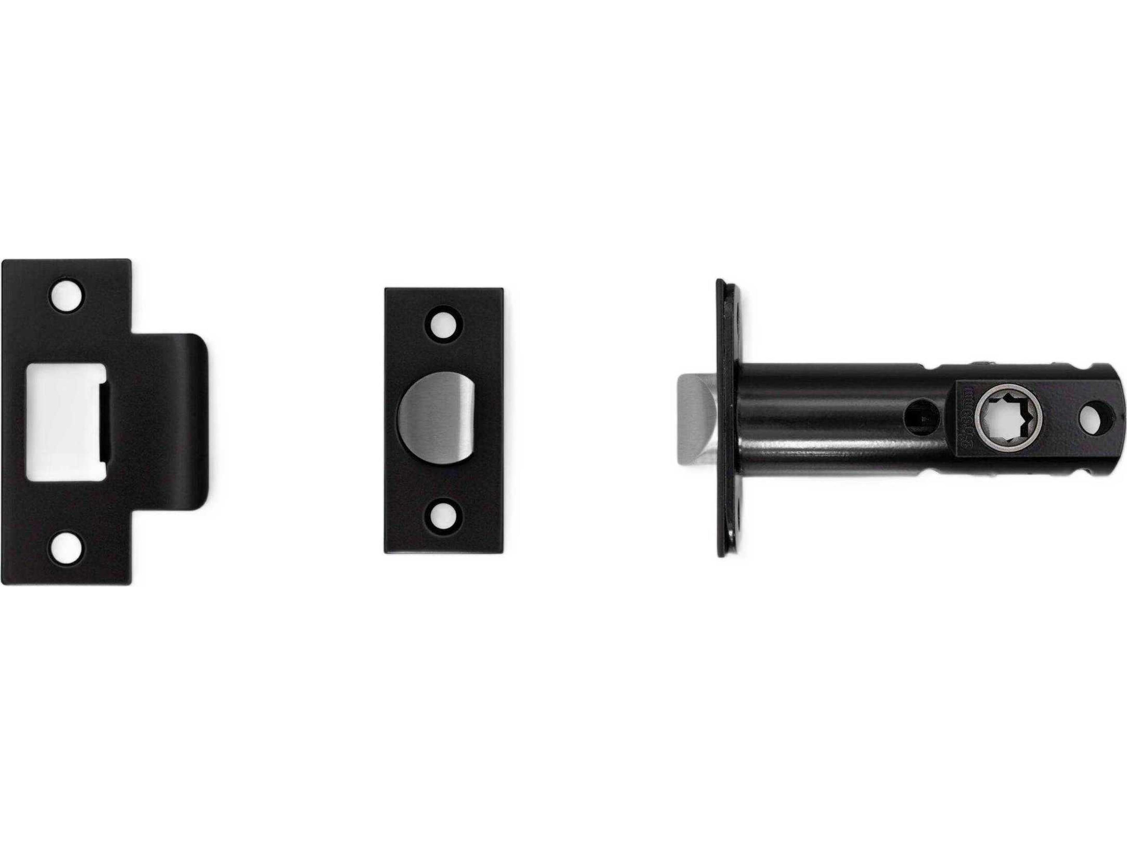 Buster + Punch Black 2-3/4" Tubular Latch Privacy Door Handle