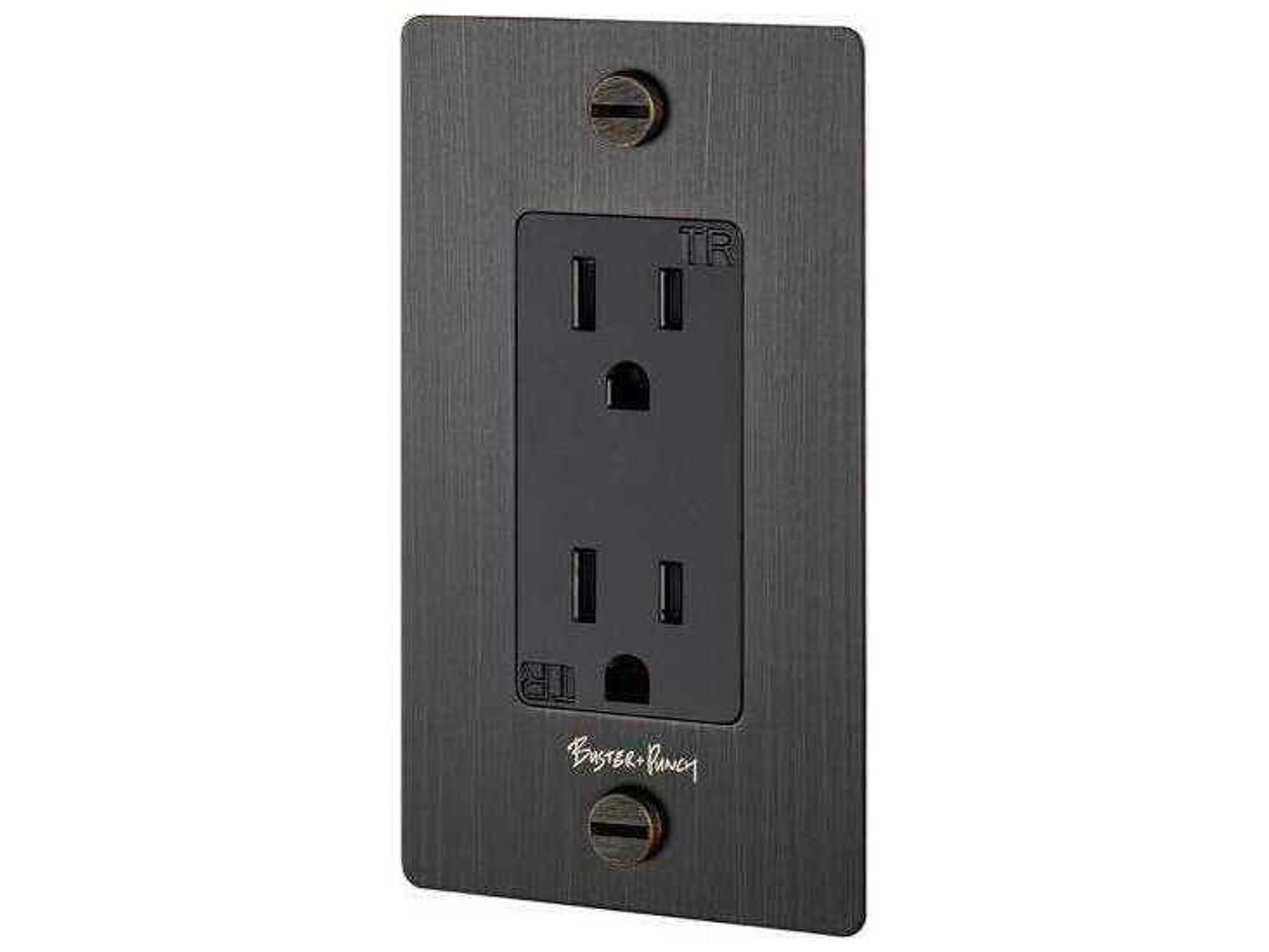 1G Smoked Bronze Outlet with B+P Logo