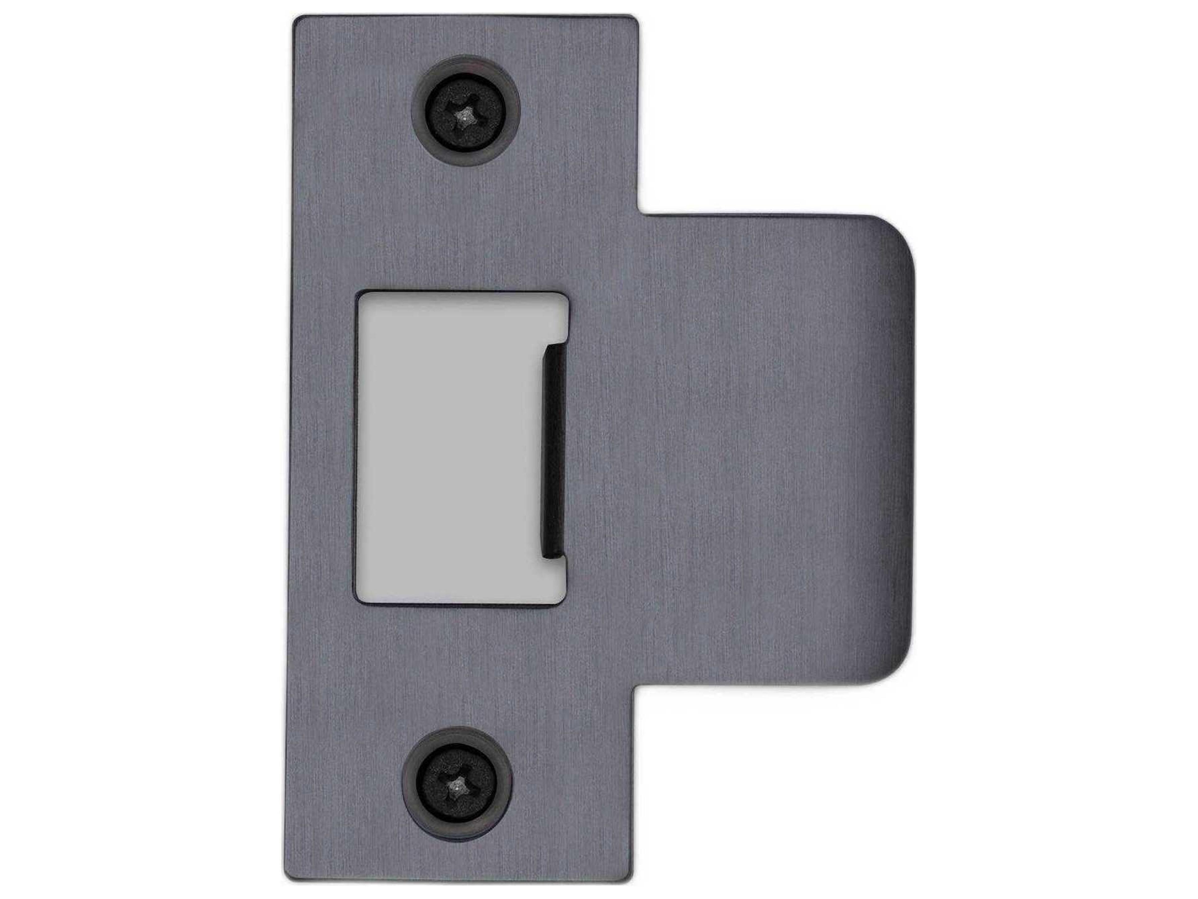 Buster + Punch Gun Metal T-Shaped 54mm Strike Plate Kit