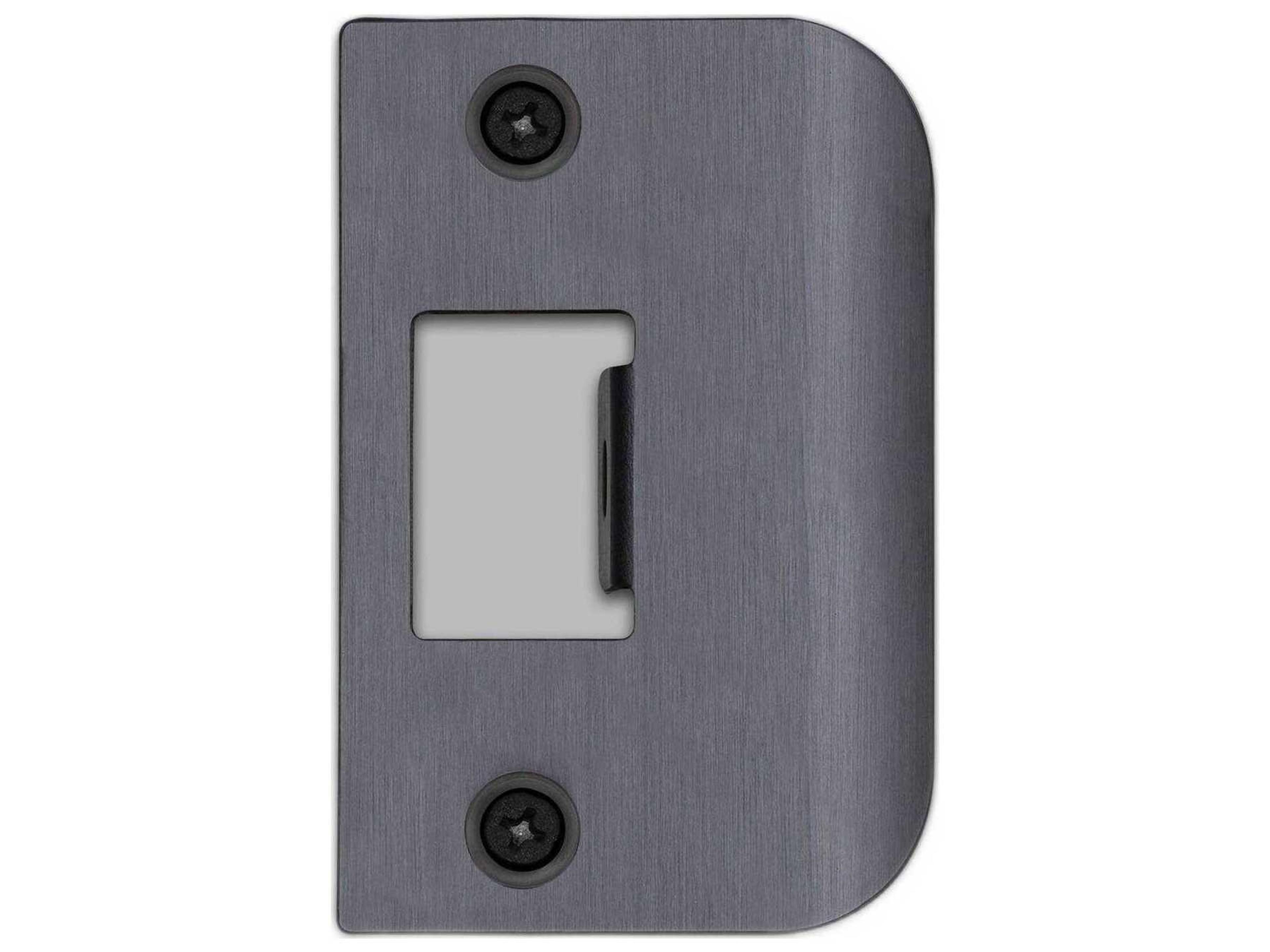 Buster + Punch Gun Metal D-Shaped Standard Strike Plate Kit