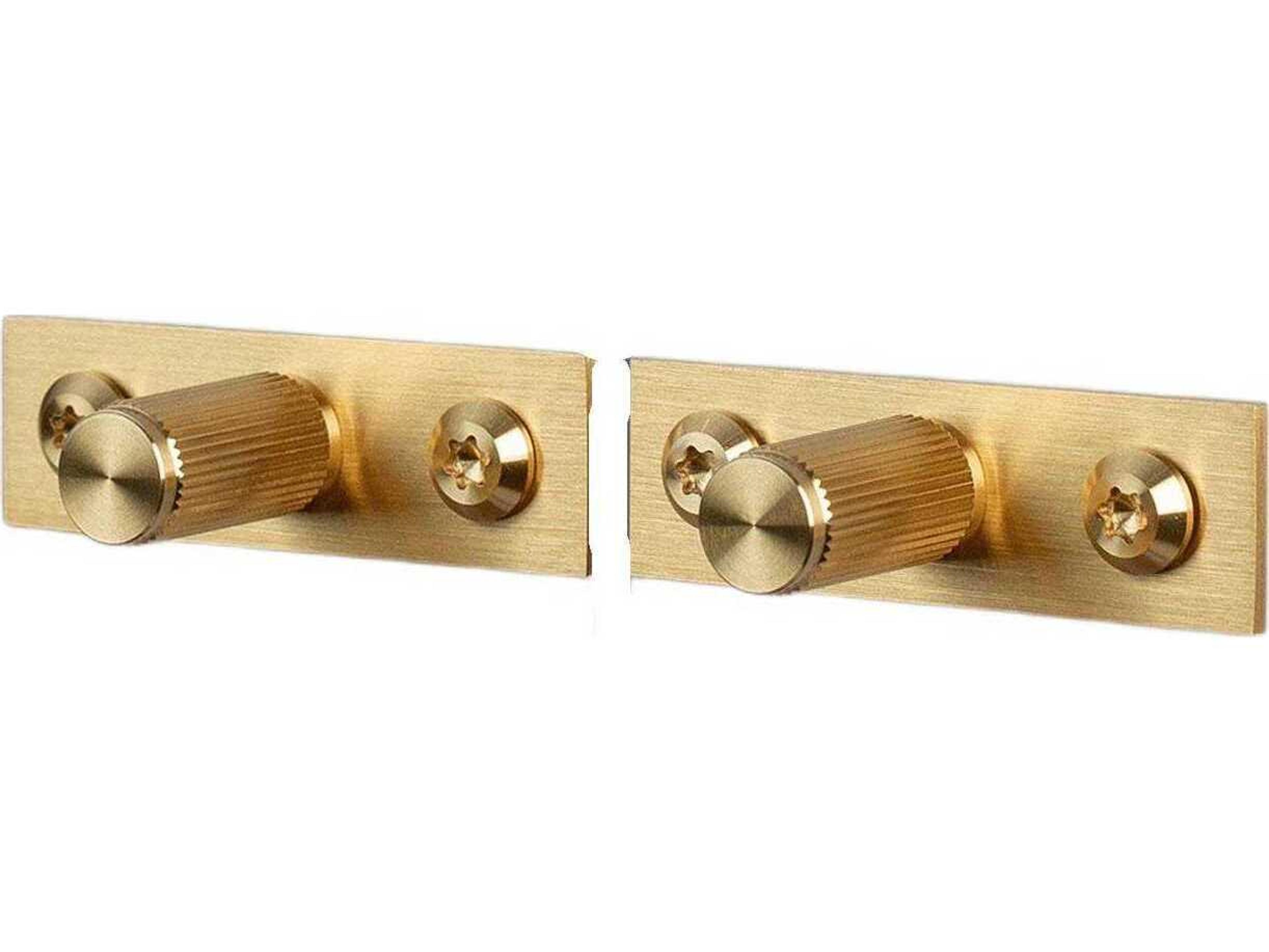 Brass Linear Plated Furniture Knob