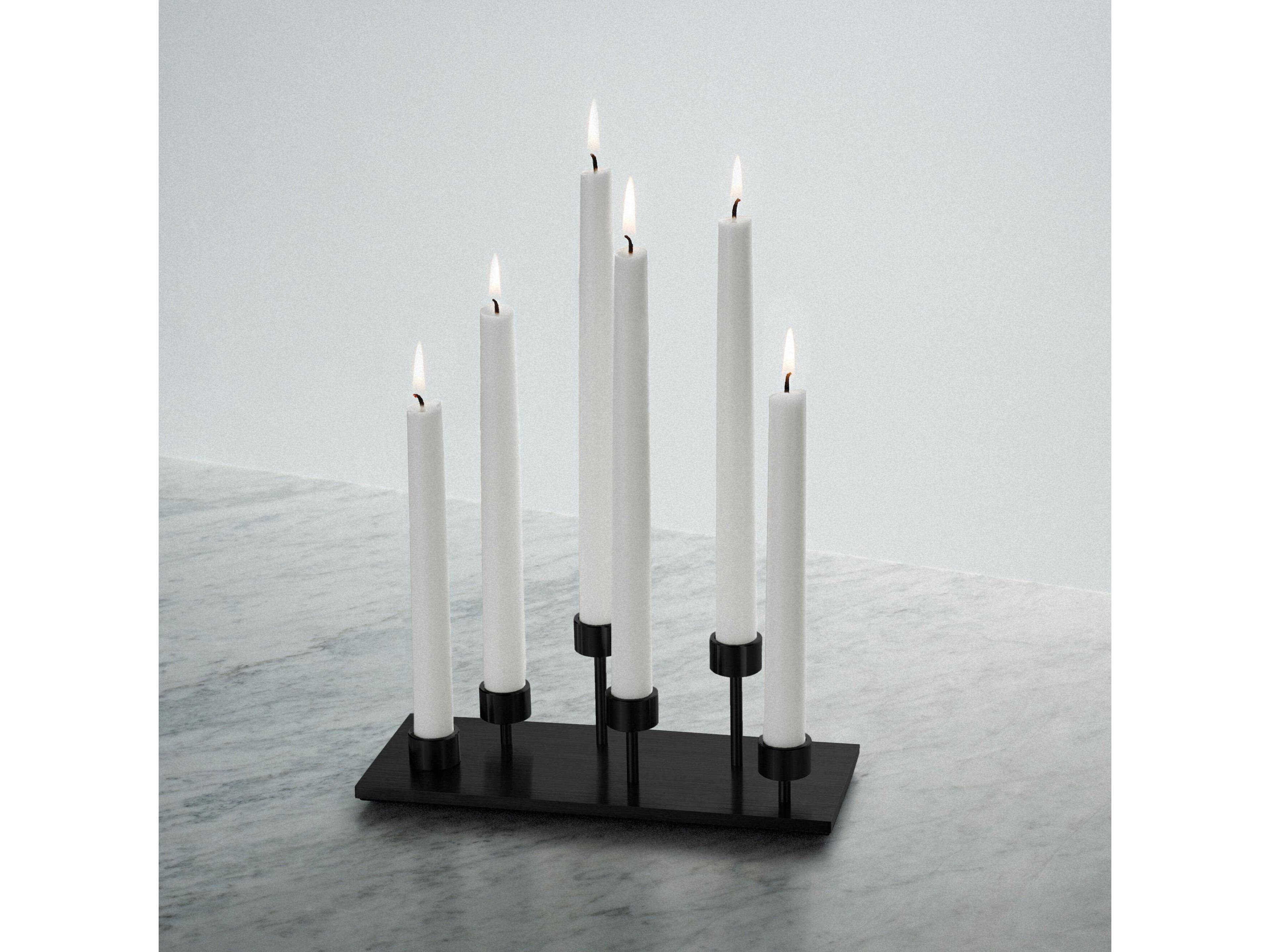 Buster + Punch Machined Black Candle Holder