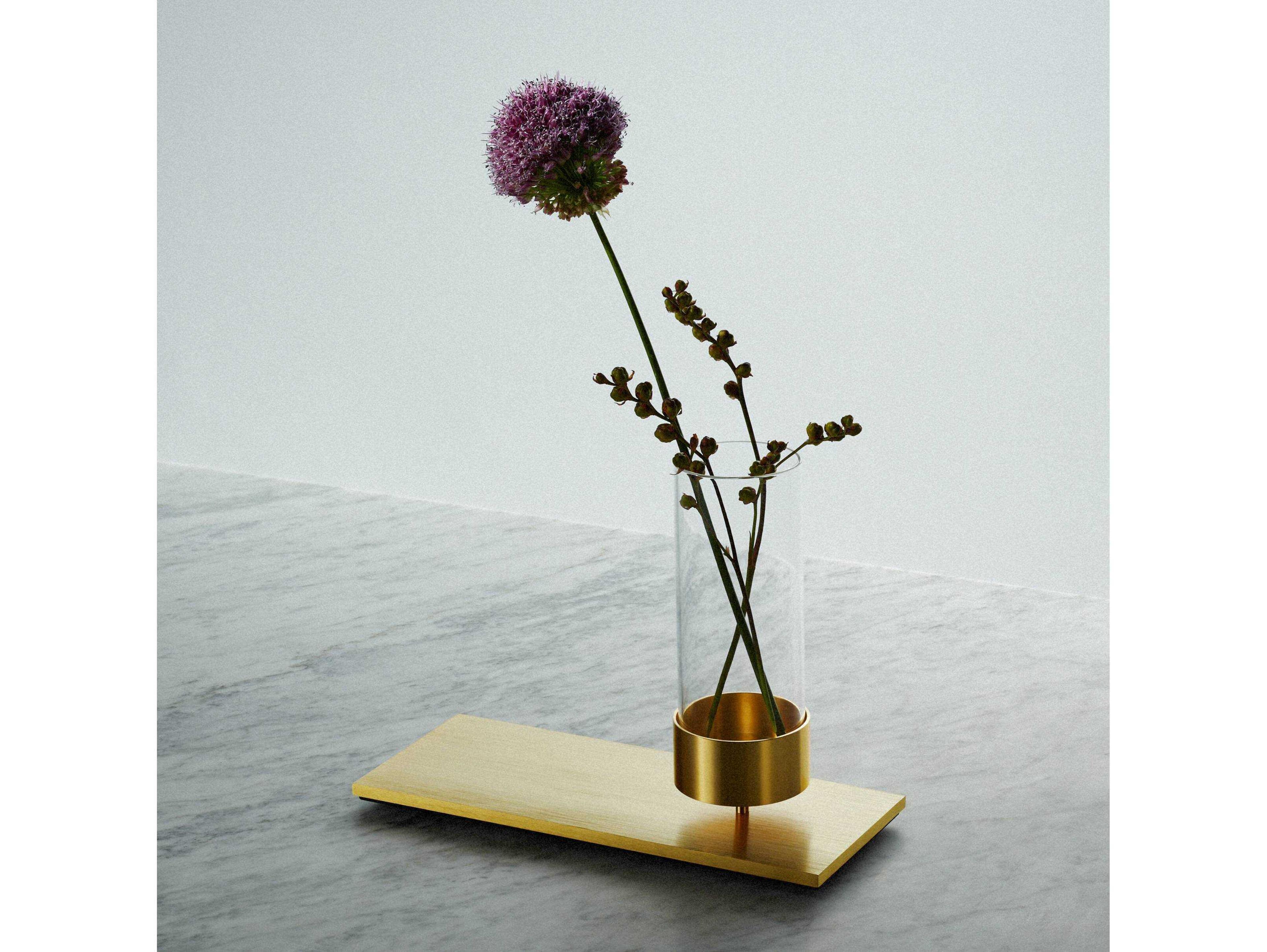 Buster + Punch Machined Brass Vase