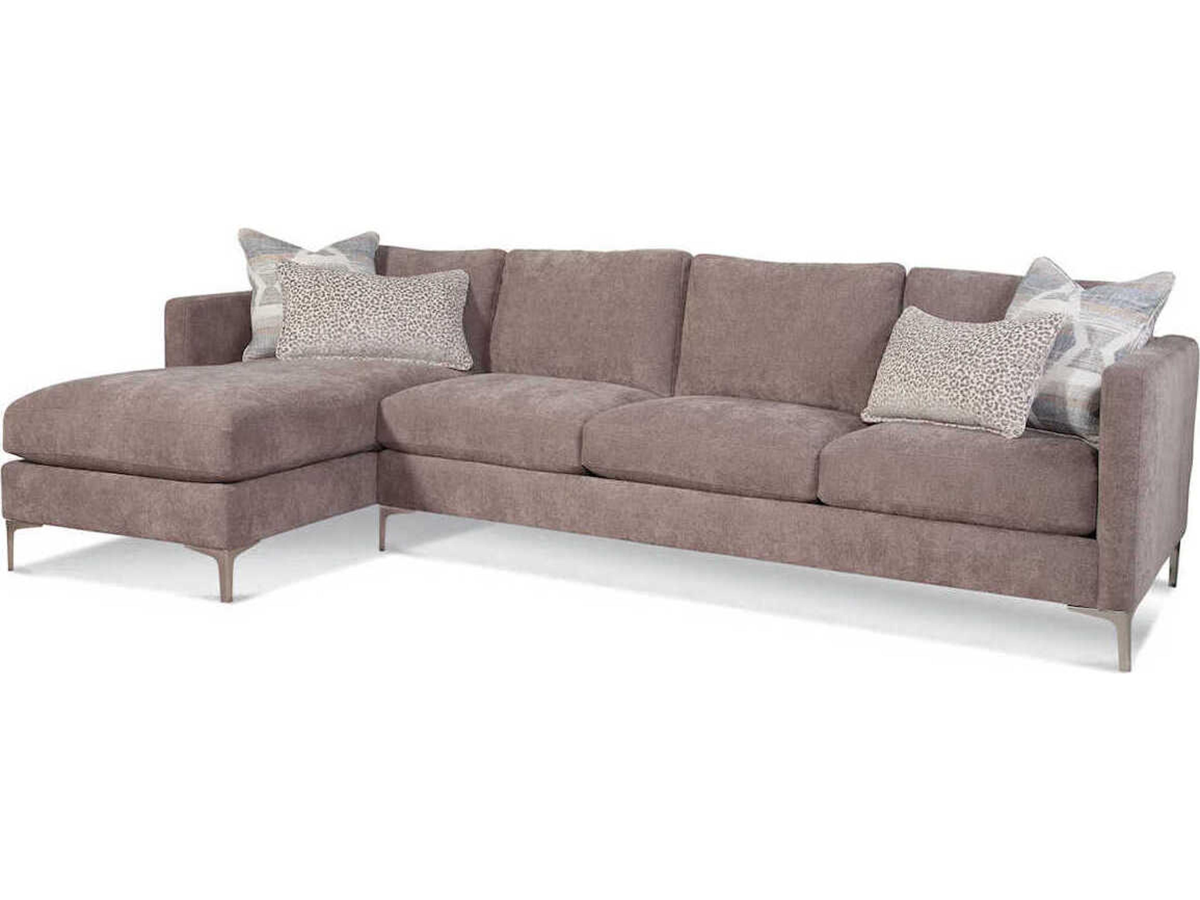 Braxton Culler Lenox Satin Nickel Upholstered Chaise