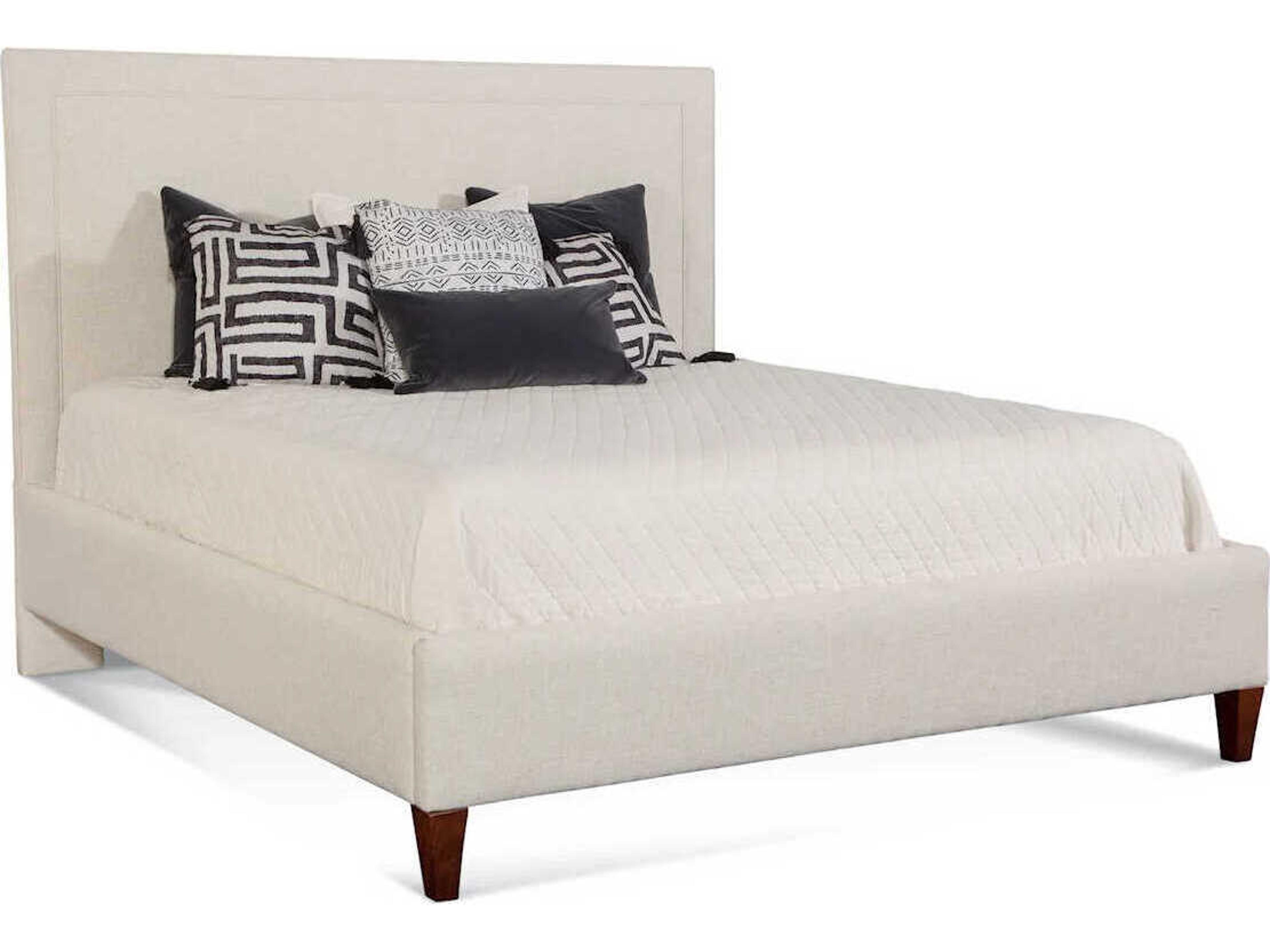 Braxton Culler Emory White Hardwood Upholstered Queen Platform Bed