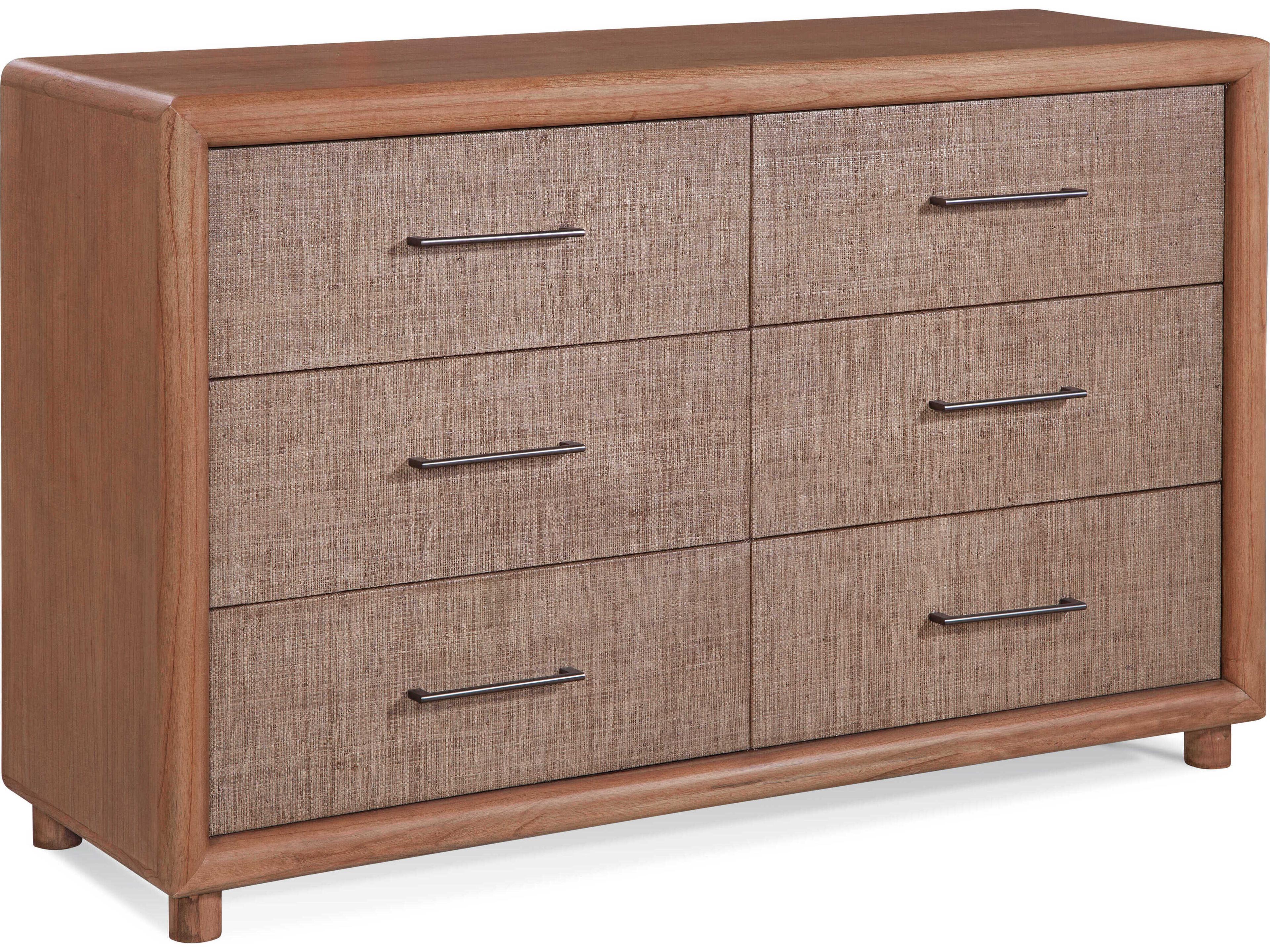 Braxton Culler Nova 6-Drawers Brown Mindi Wood Double Dresser