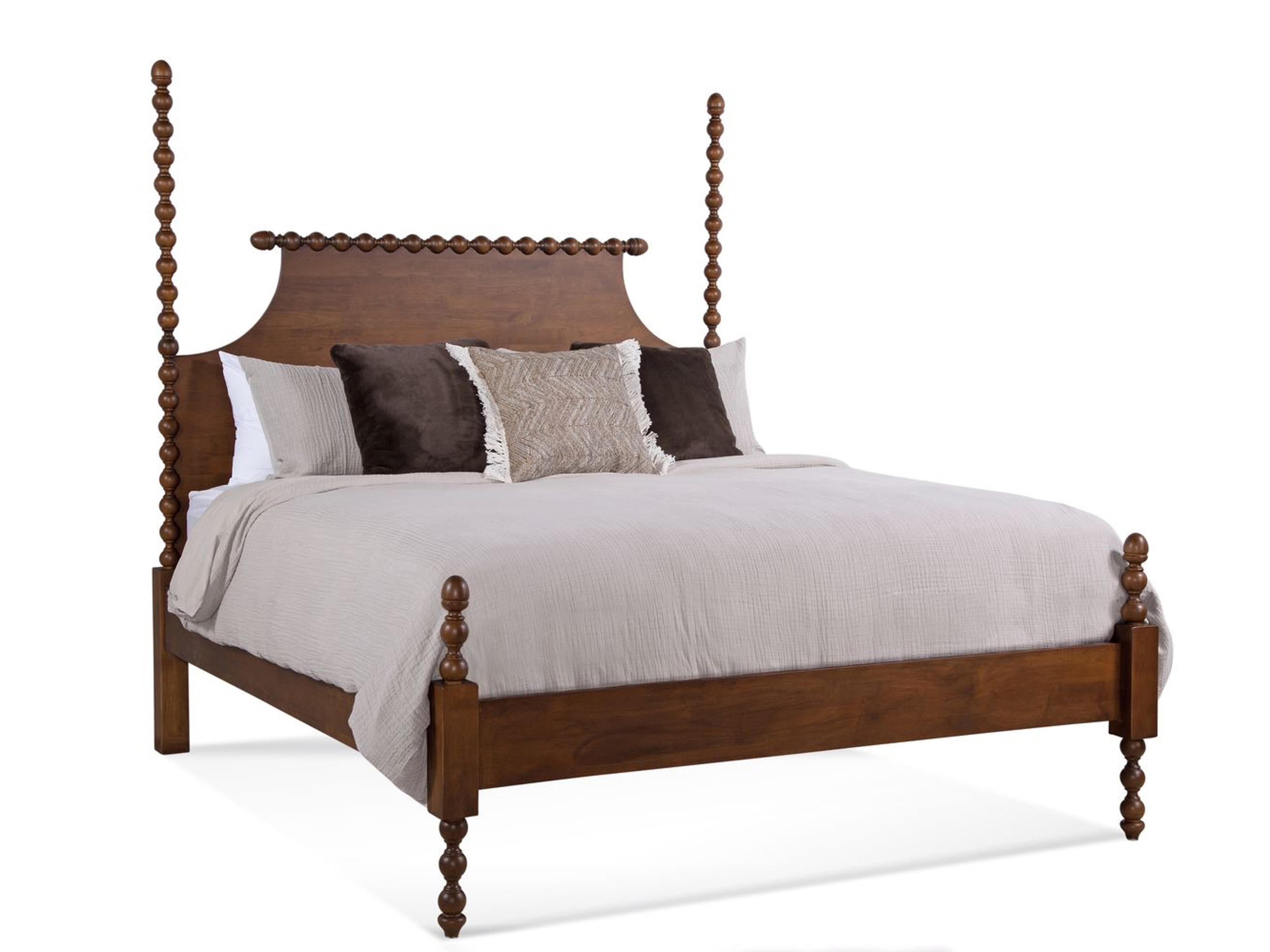 Braxton Culler Emily Brown Hardwood Wood Twin Poster Bed
