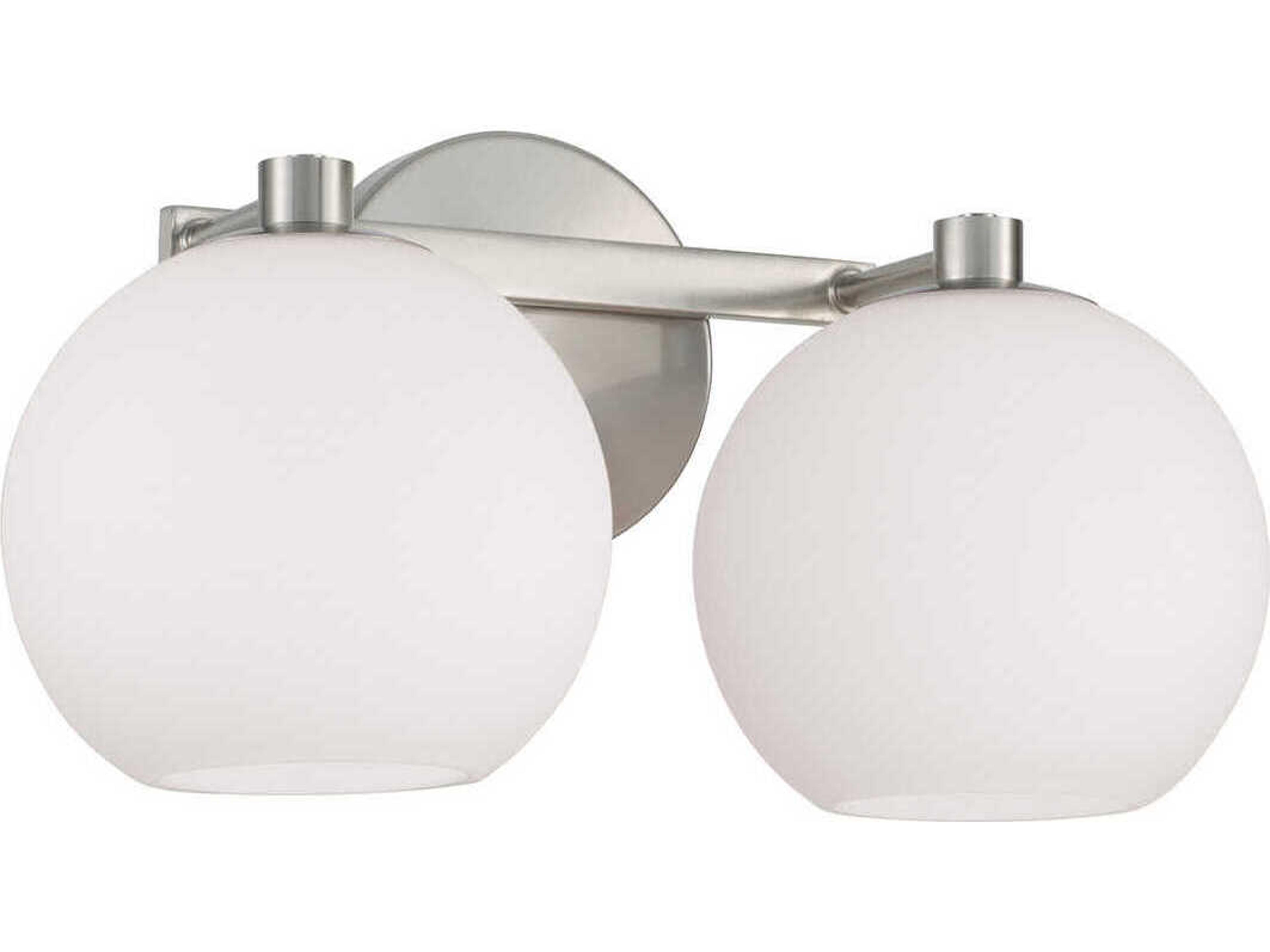 Capital Lighting Ansley 2-Light Brushed Nickel Vanity Light