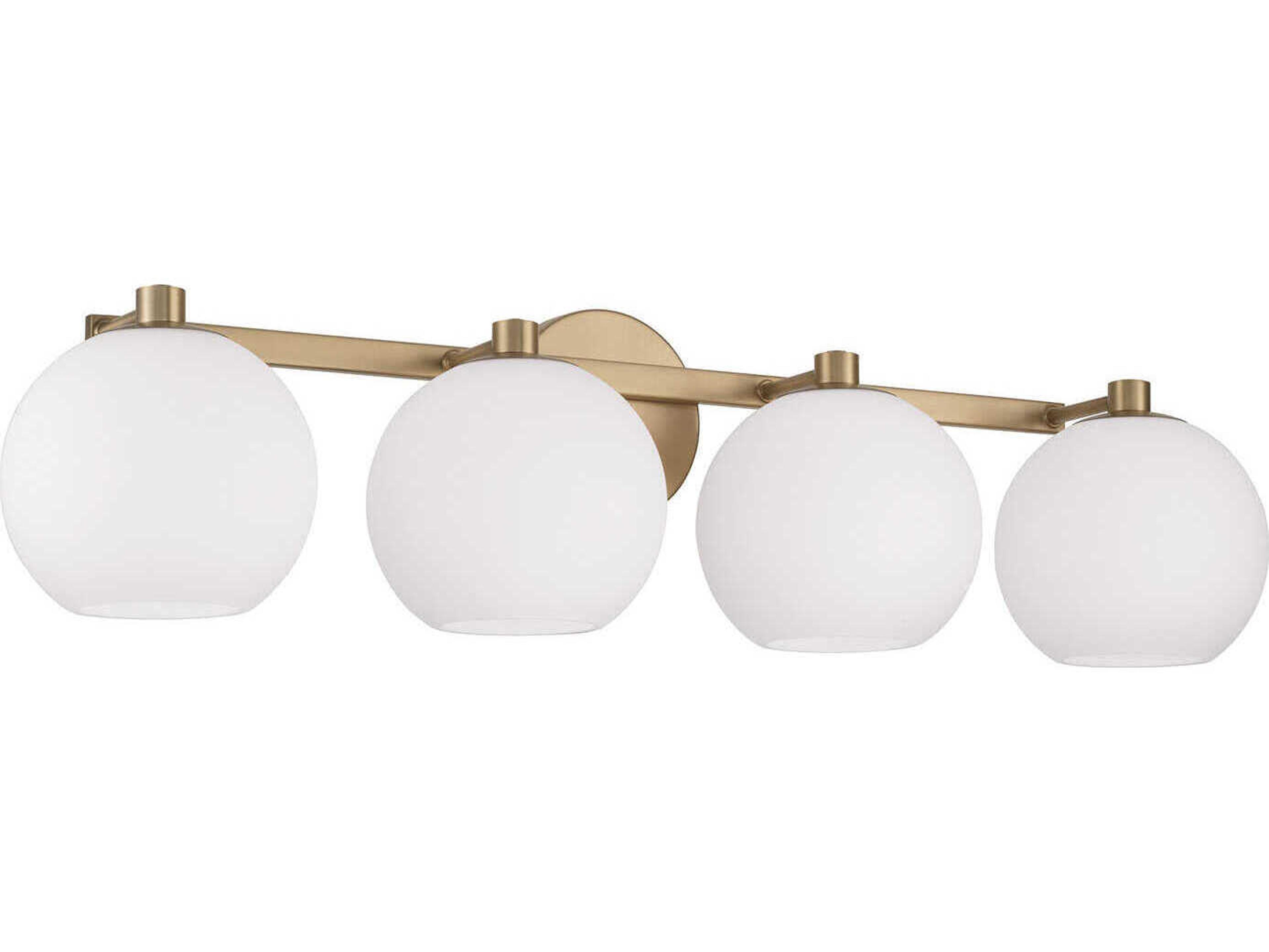Capital Lighting Ansley 4-Light Aged Brass Vanity Light