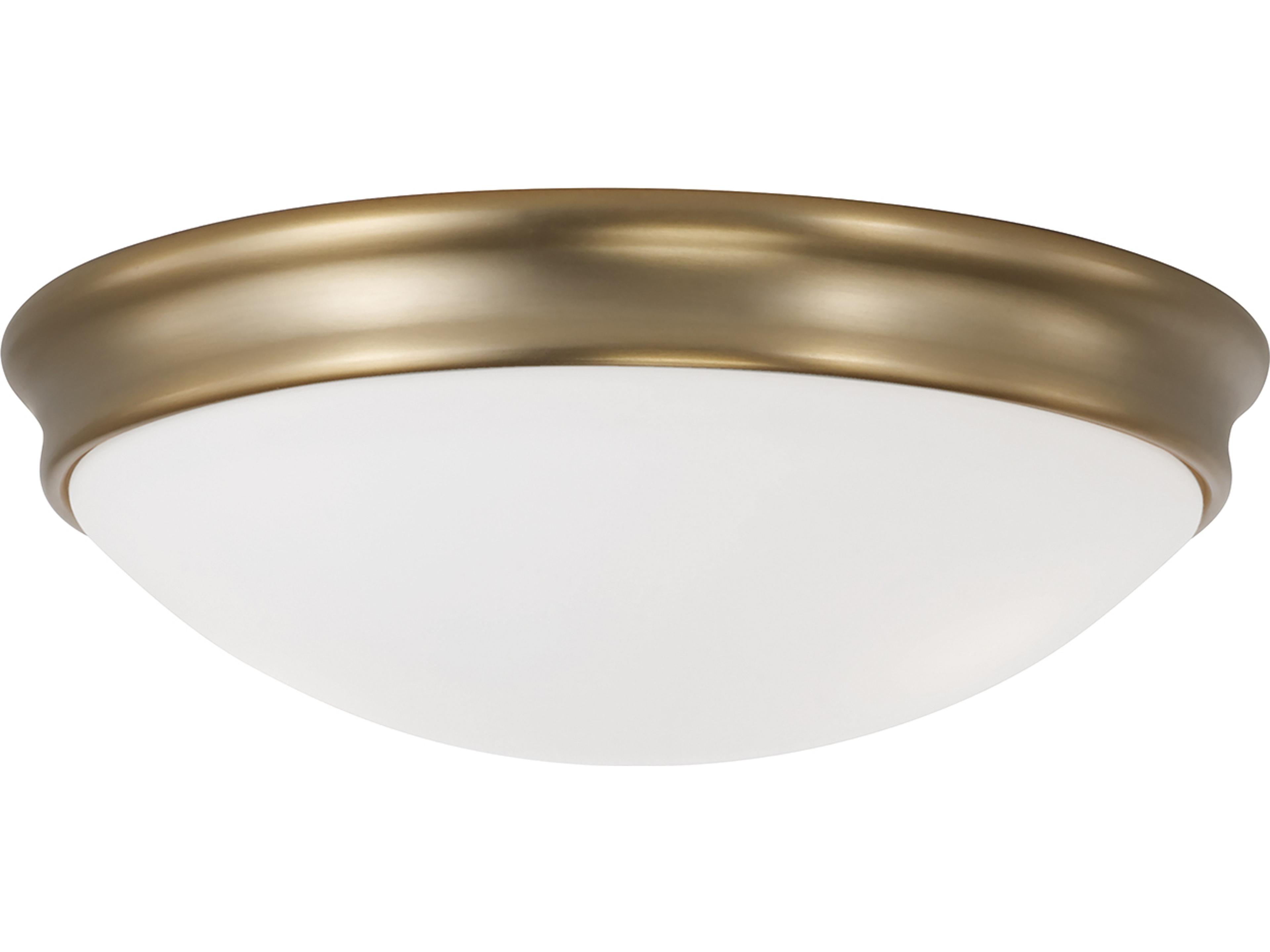 Capital Lighting Hansen 3-light Aged Brass Round Flush Mount