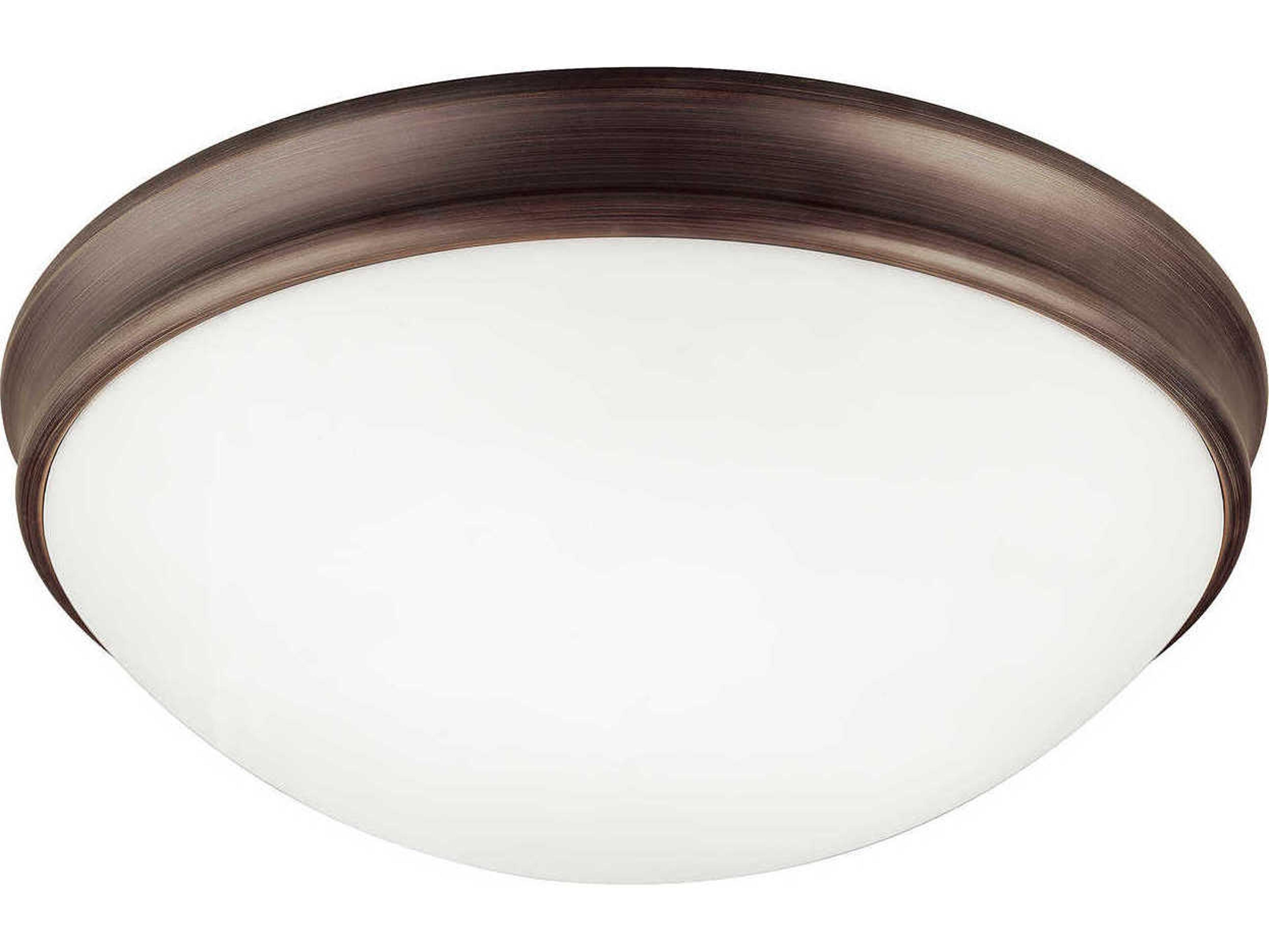 Capital Lighting 3-Light Oil Rubbed Bronze Glass Bowl Flush Mount