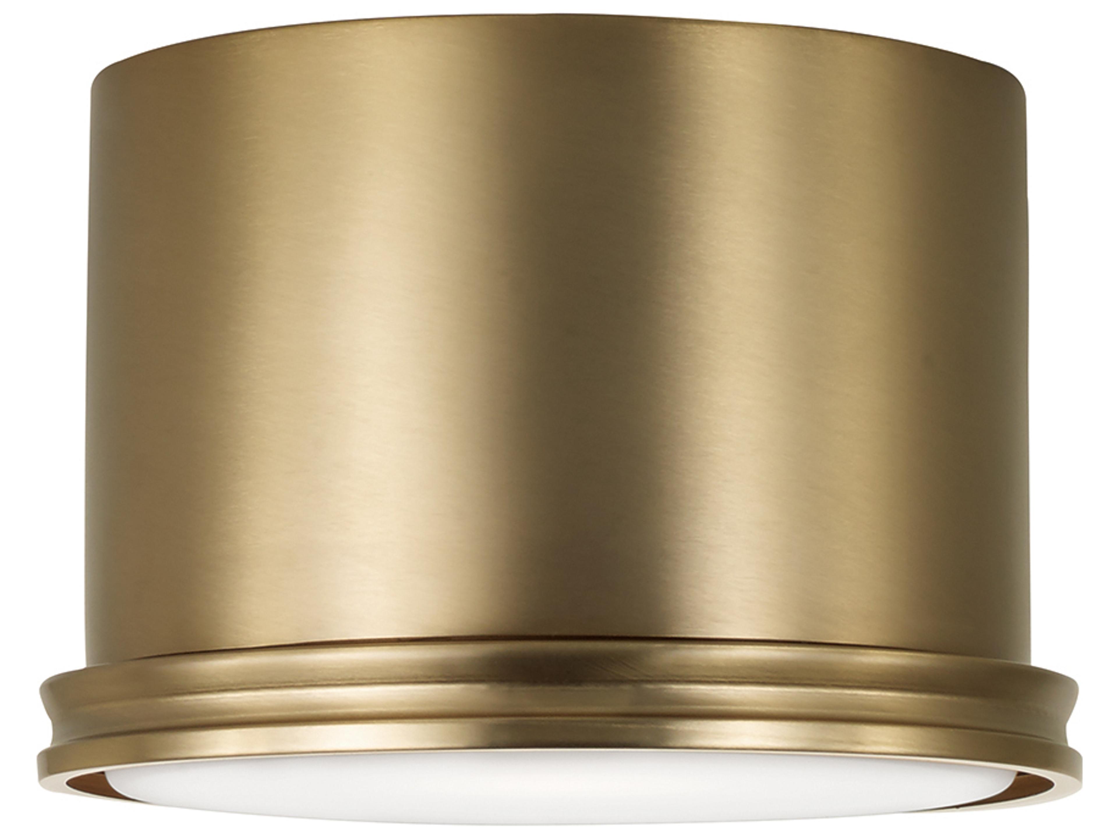 Capital Lighting Griffin 1-light Aged Brass Flush Mount