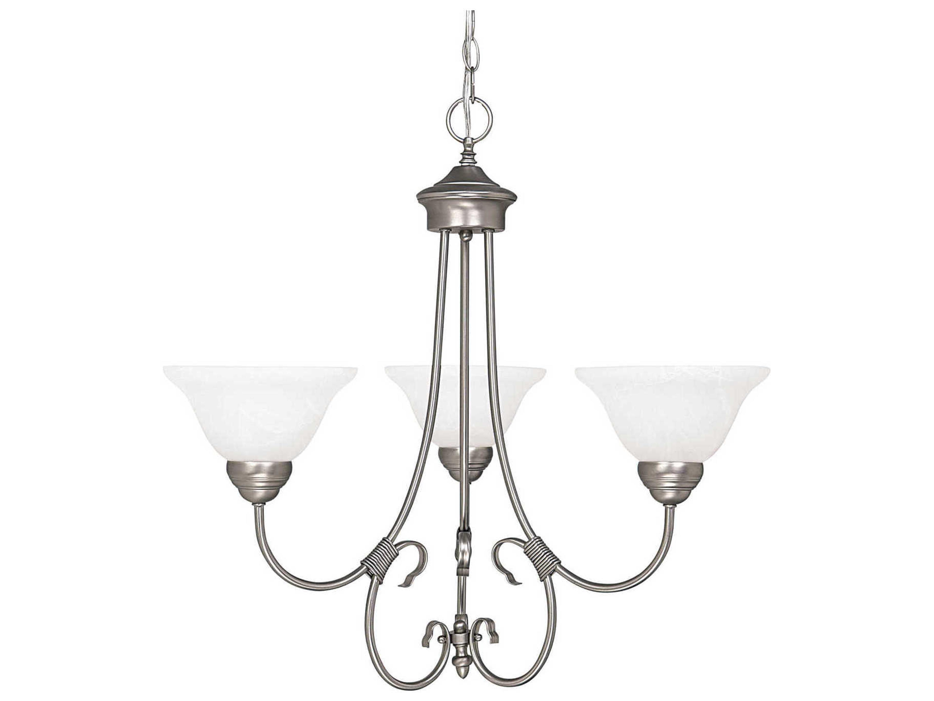 Capital Lighting Hometown 3-Light Matte Nickel Chandelier