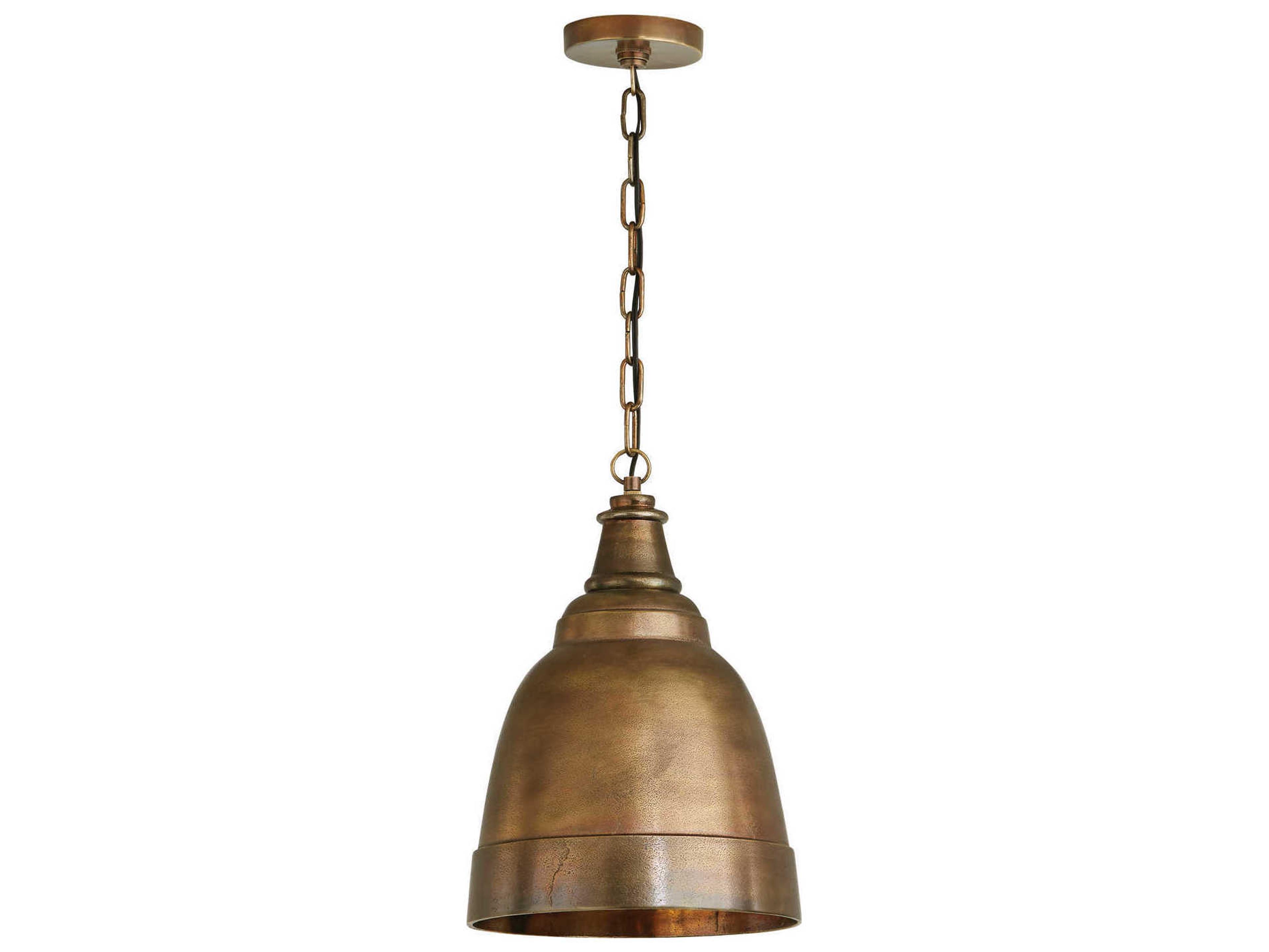 Capital Lighting Sedona 1-Light Oxidized Brass Bell Mini Pendant