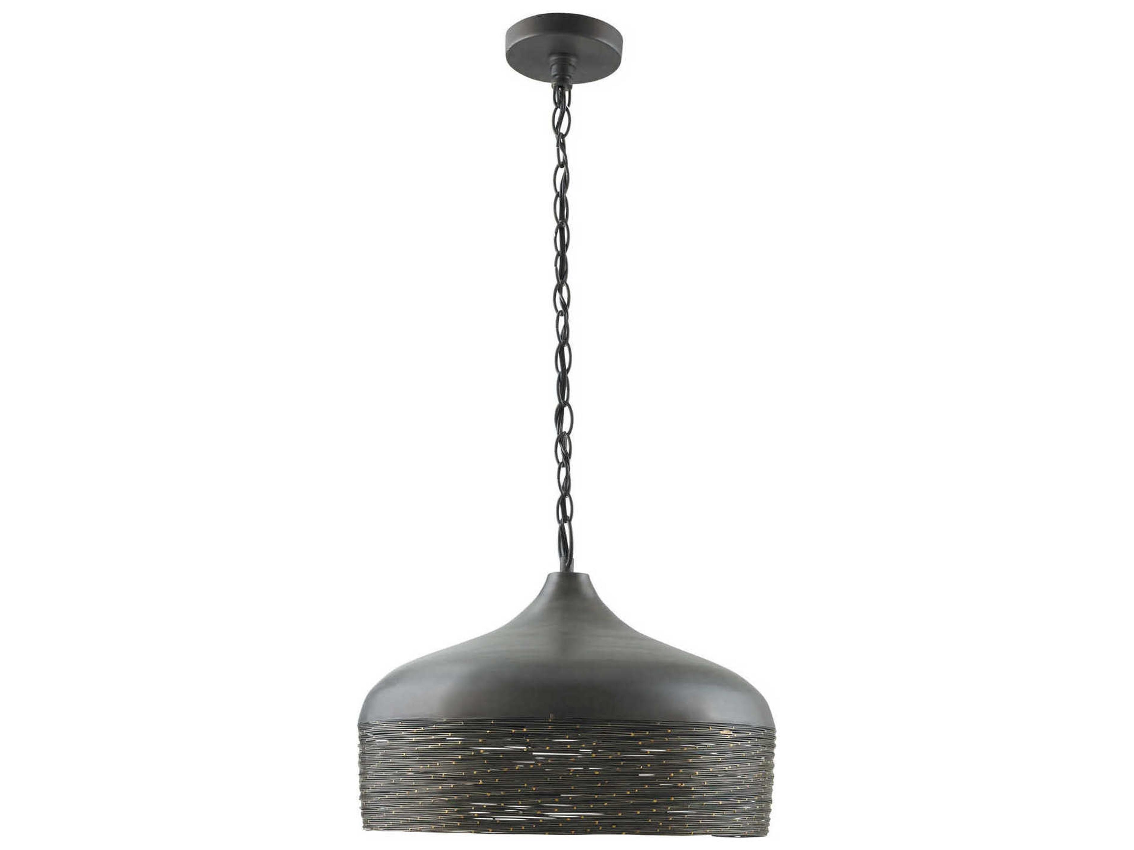 Capital Lighting Sana 1-Light Grey Iron Bowl Pendant