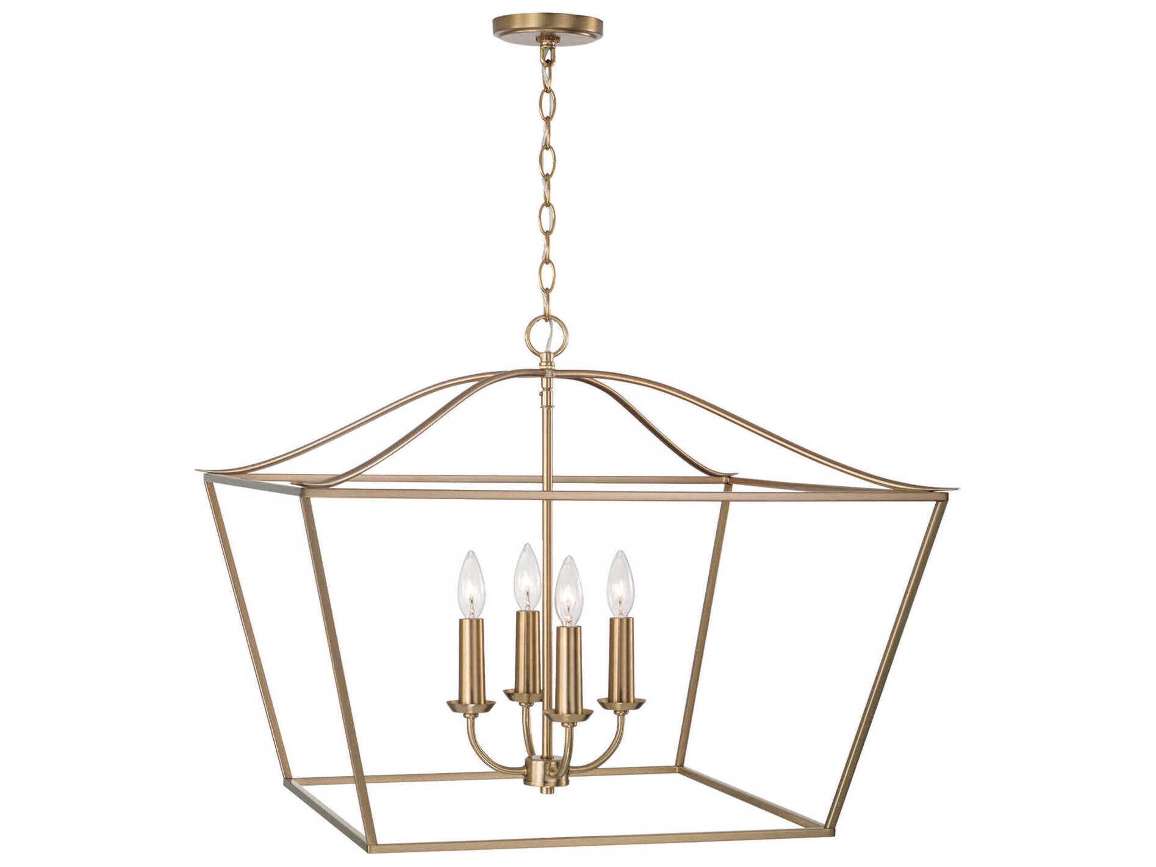 Capital Lighting Grady 4-Light Matte Brass Pendant