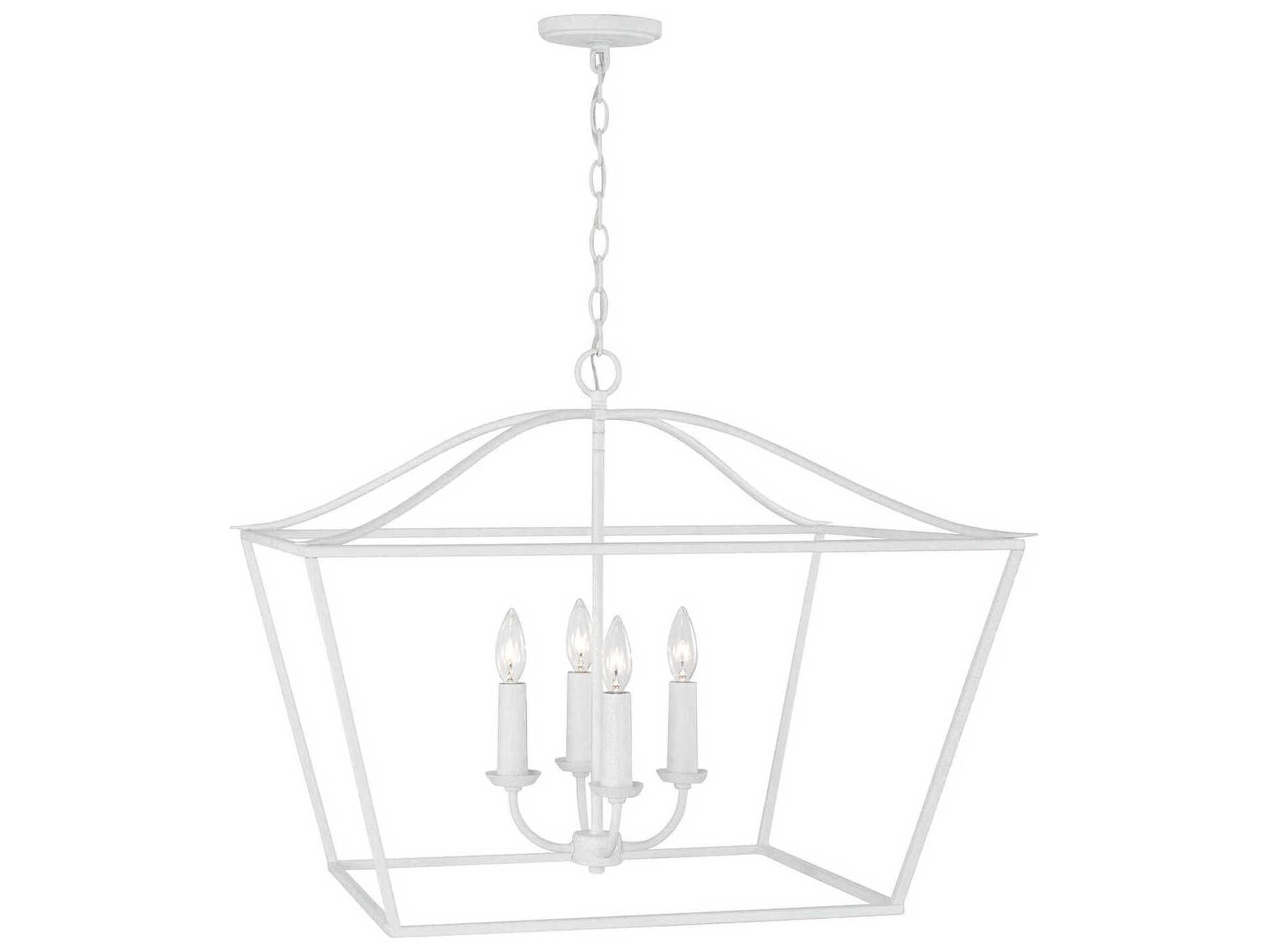 Capital Lighting Grady 4-Light Textured White Pendant