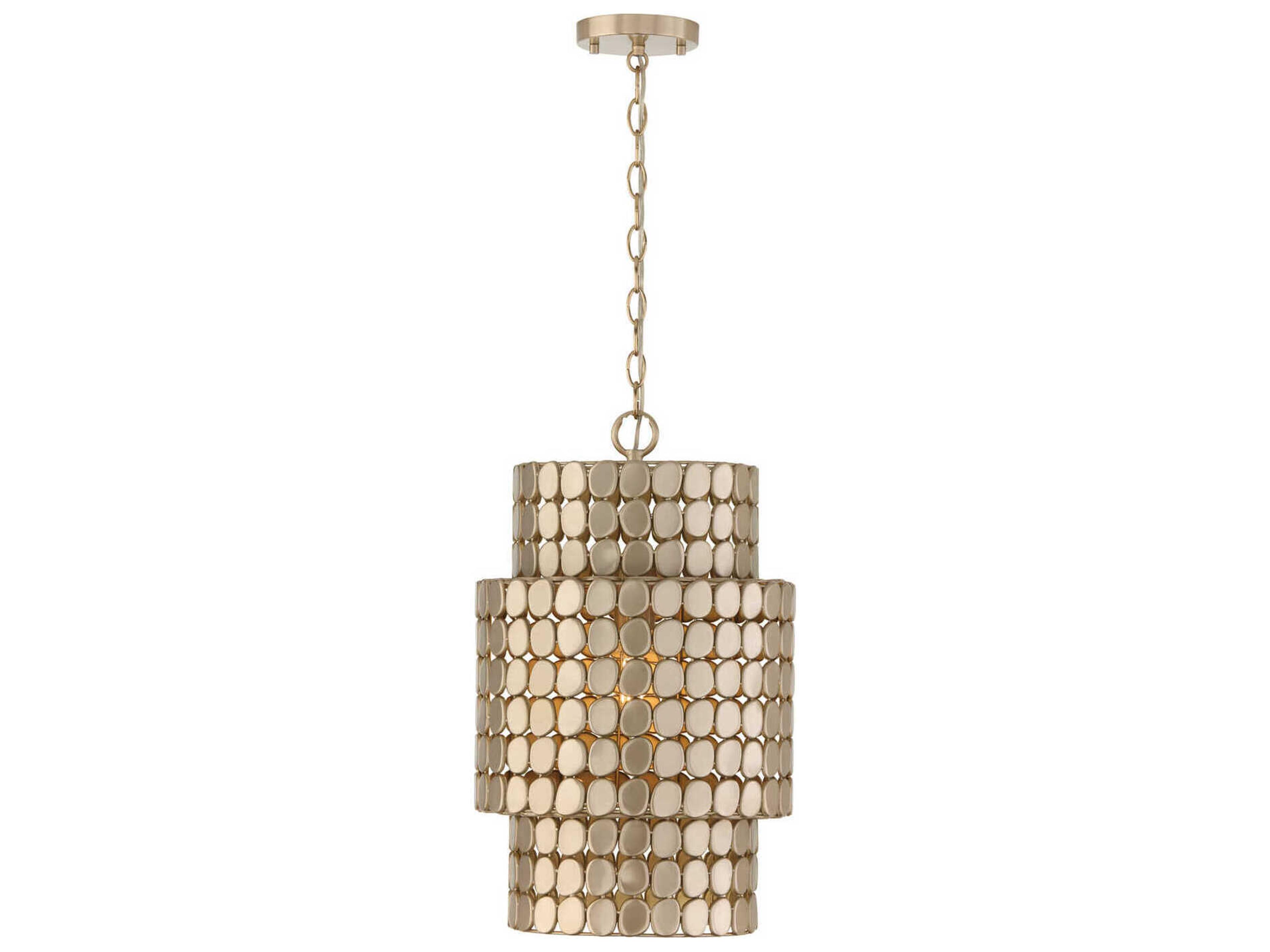 Capital Lighting Eliana 1-Light Champagne Brass Pendant